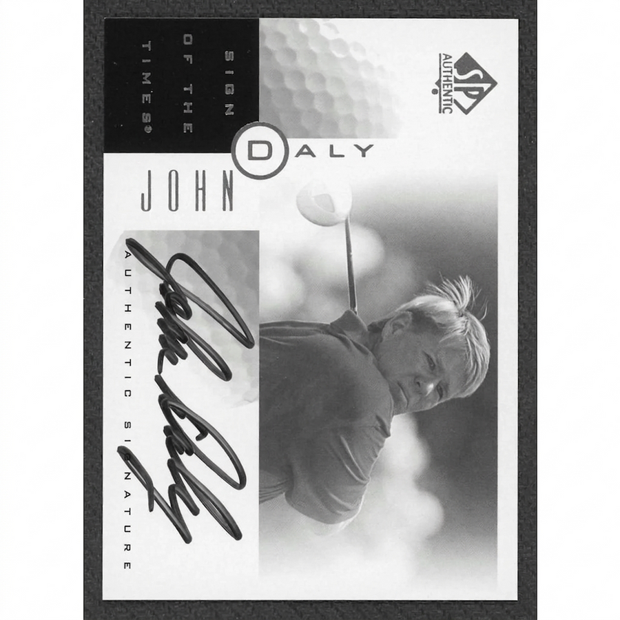 John Daly Signed 2001 Upper Deck SP Authentic Card | Sign of The Times