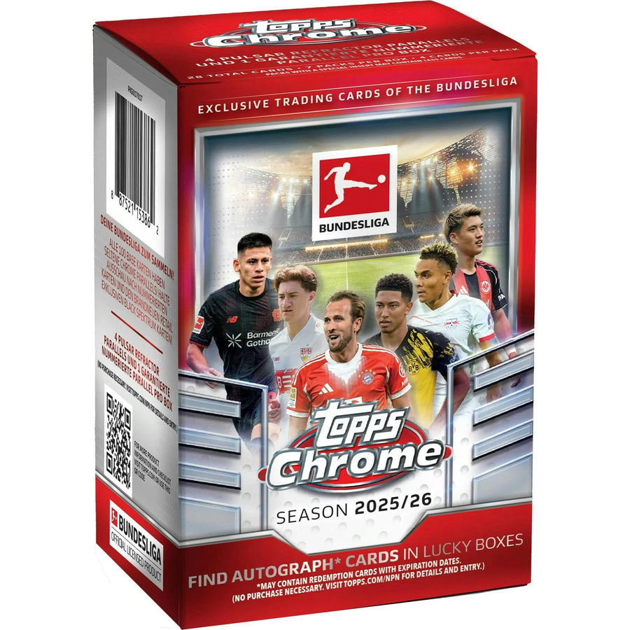 DRAFT - Just In 2025/26 Topps Chrome Bundesliga Soccer Blaster Box