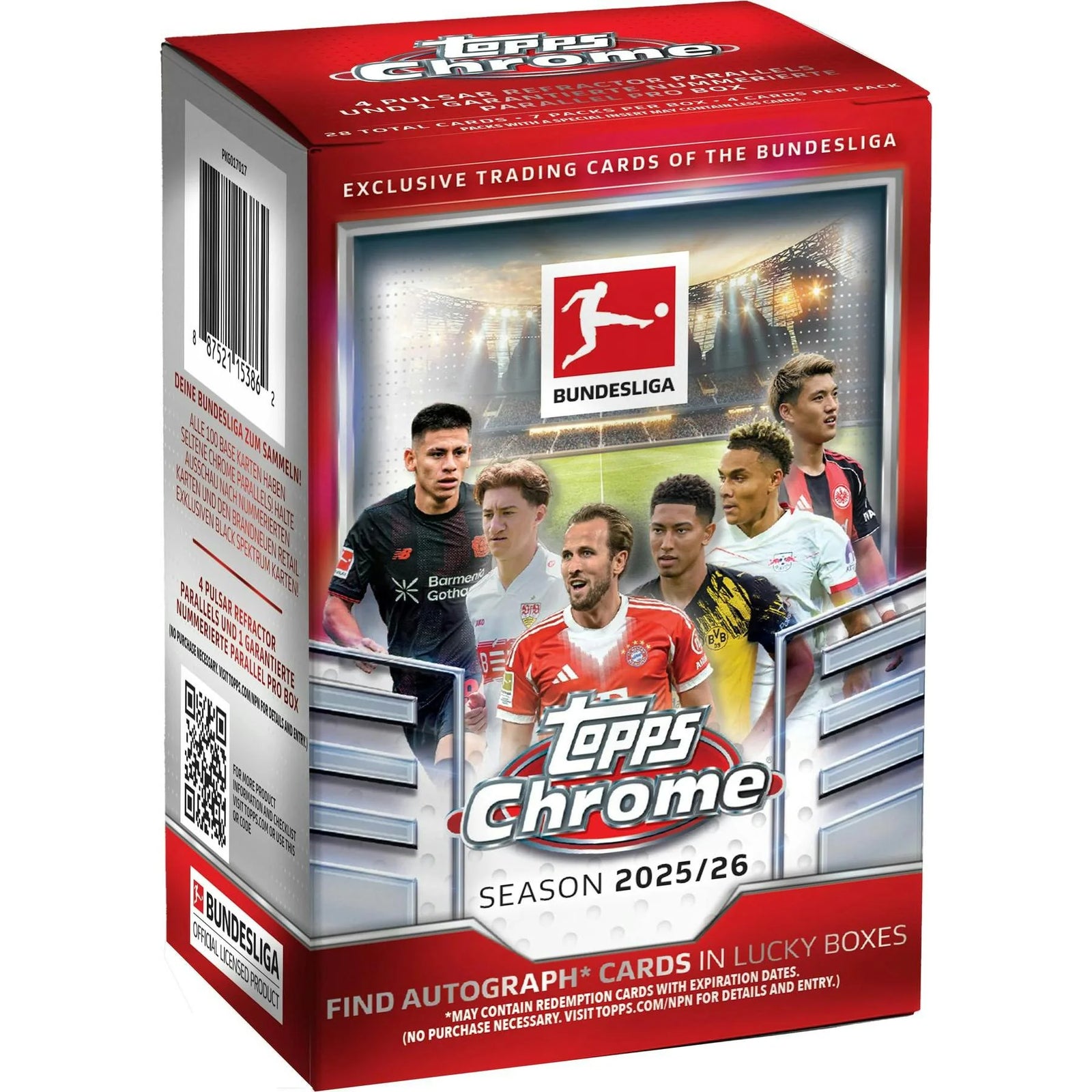 DRAFT - Just In 2025/26 Topps Chrome Bundesliga Soccer Blaster 40-Box Case