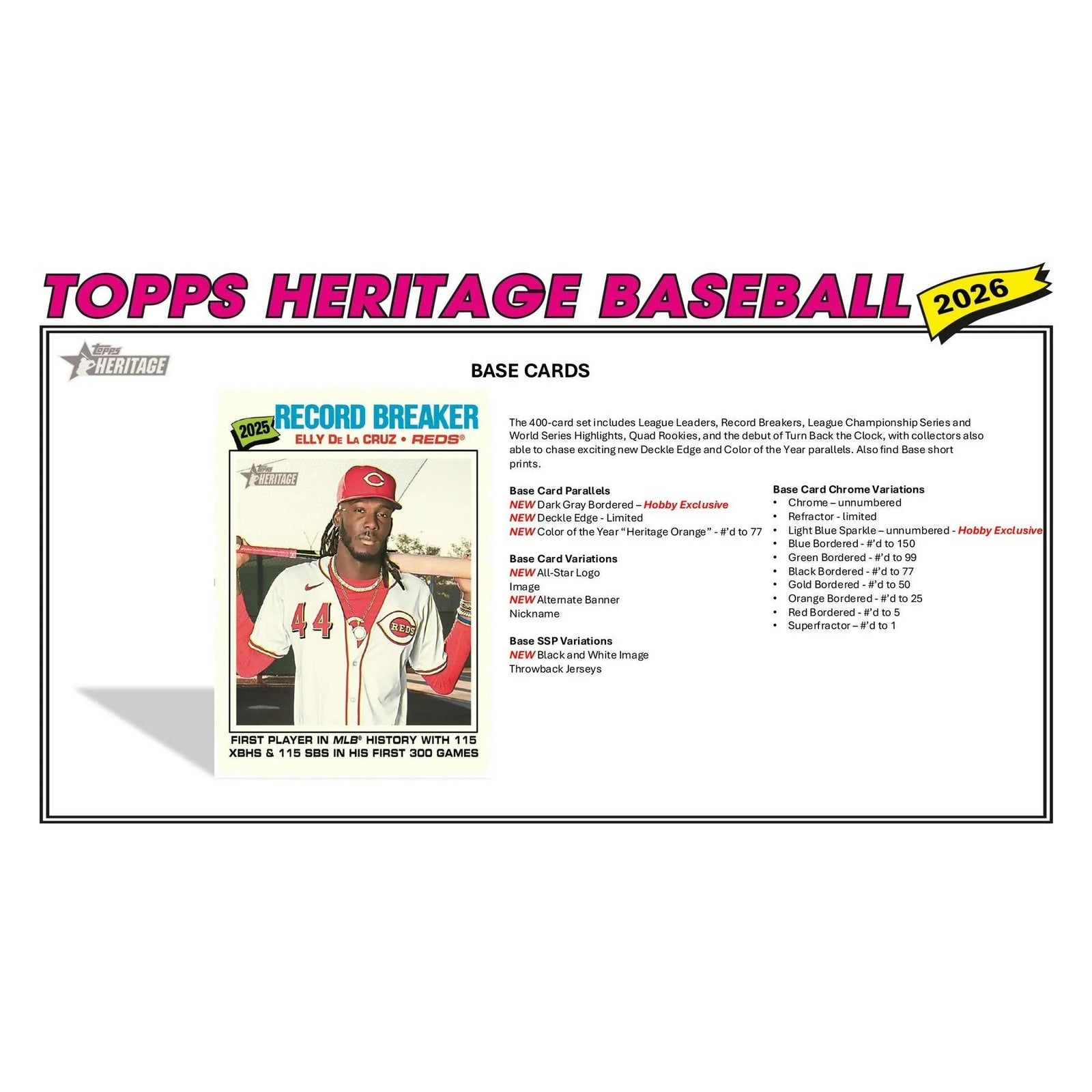 DRAFT - 2026 Topps Heritage Baseball Hobby Box $199.95 $179.95 Add to Cart