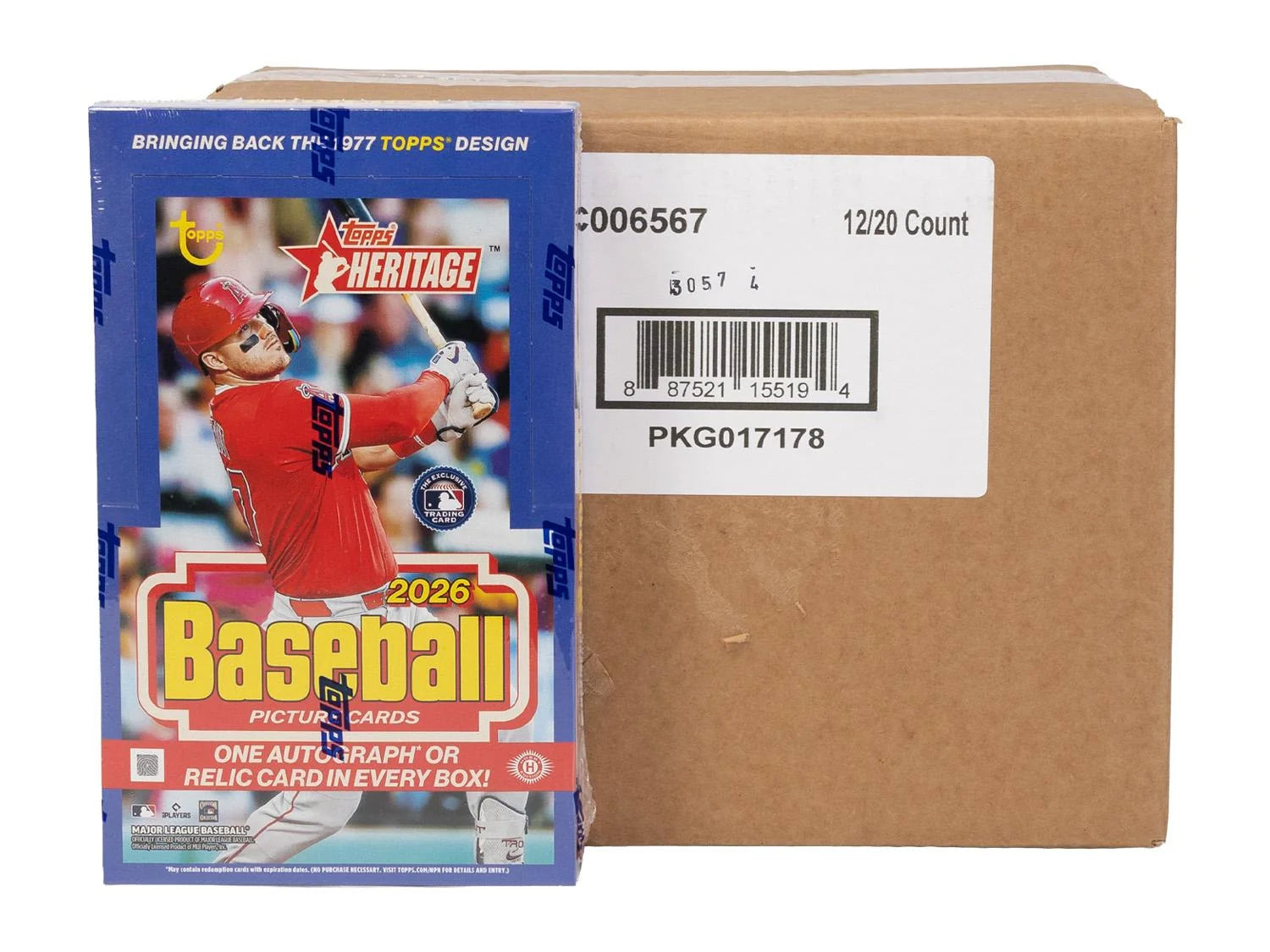 DRAFT - New 2026 Topps Heritage Baseball Hobby 12-Box Case