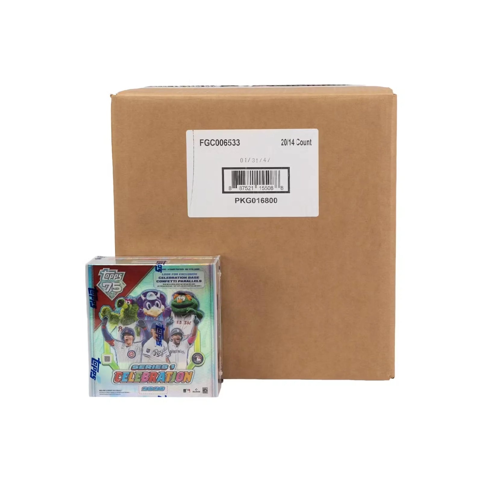 DRAFT - 2026 Topps Series 1 Baseball Celebration Mega 20-Box Case