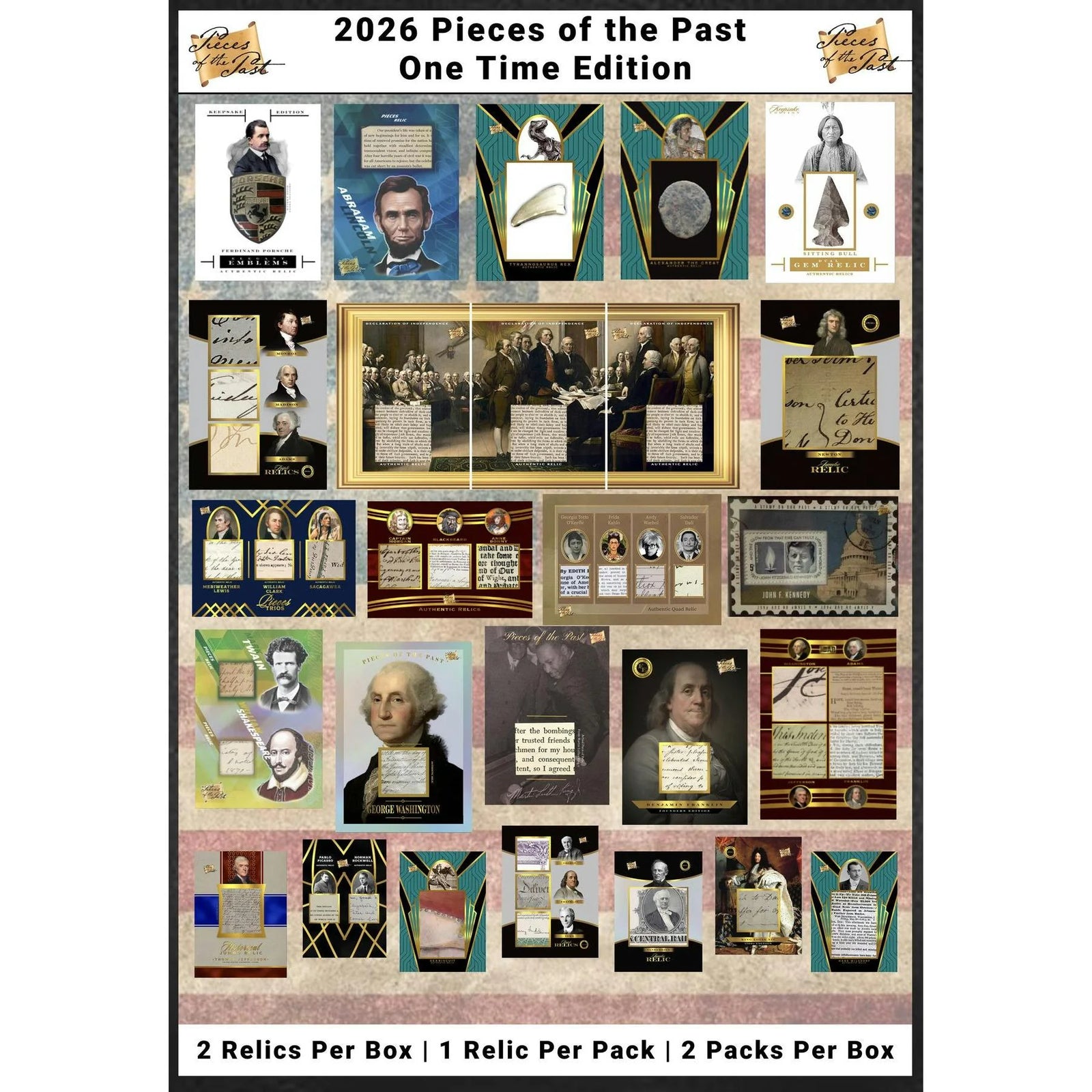 DRAFT - 2026 Keepsake Pieces of the Past One Time Edition Hobby Box | Presell