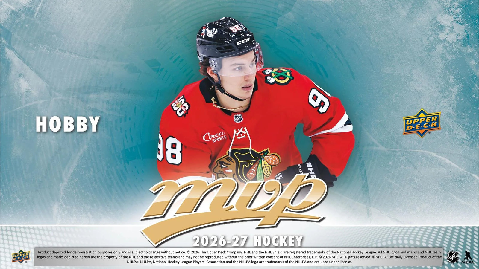 DRAFT - Presell 2026/27 Upper Deck MVP Hockey Hobby 20-Box Case (Presell) Releases Aug. 19th, 2026