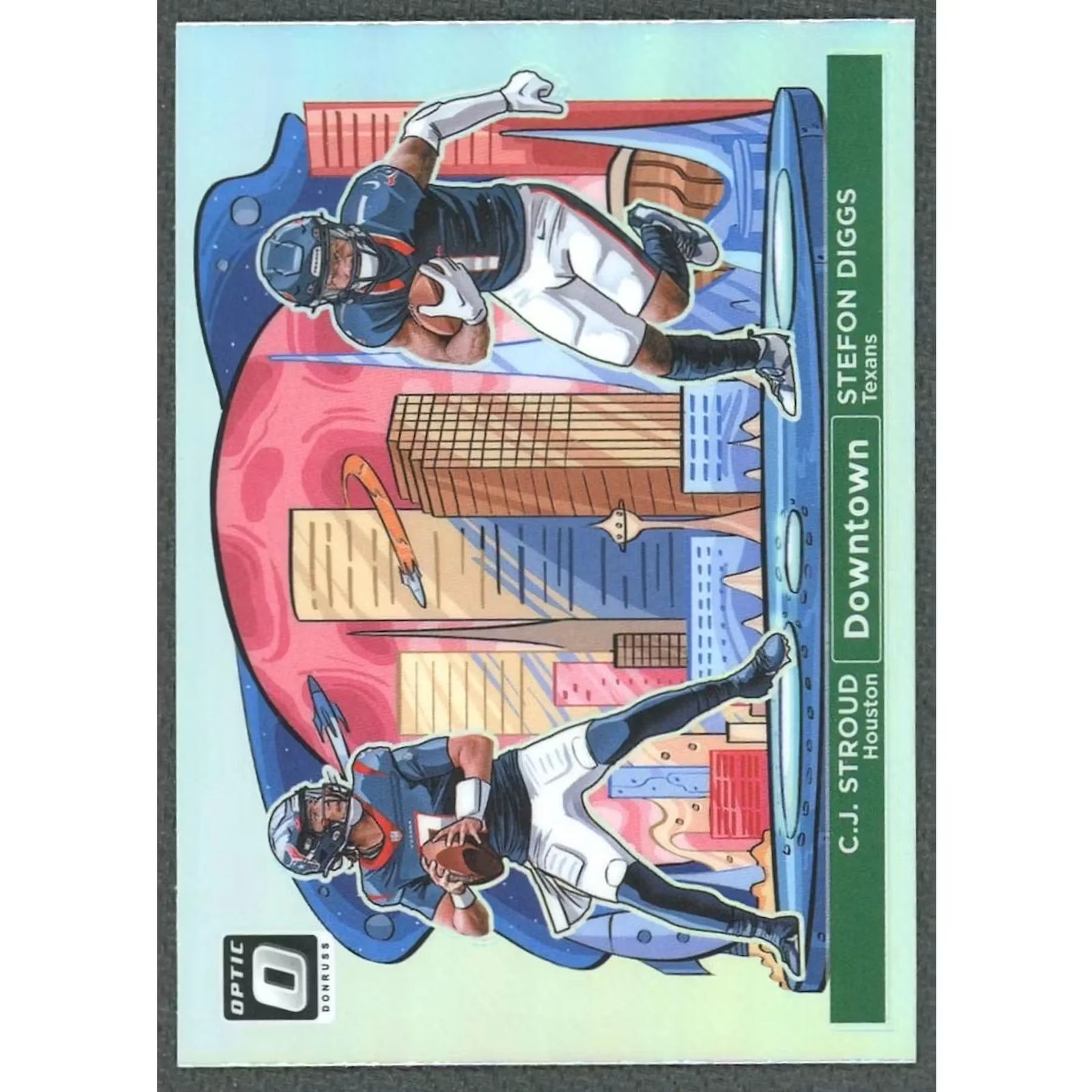 CJ Stroud & Stefon Diggs Dual Card | 2024 Panini Donruss Optic Downtown #5