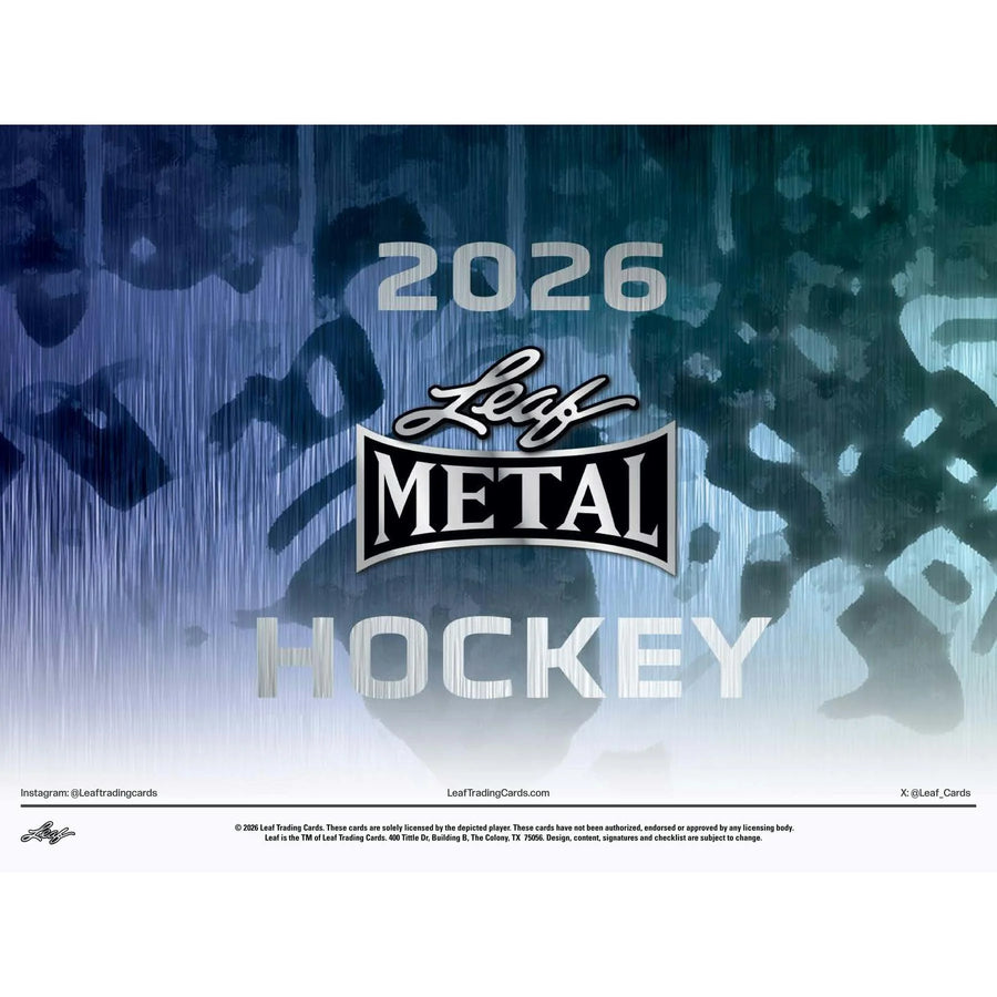 DRAFT - Presell 2026 Leaf Metal Hockey Hobby Box (Presell) Releases Jun. 5th, 2026