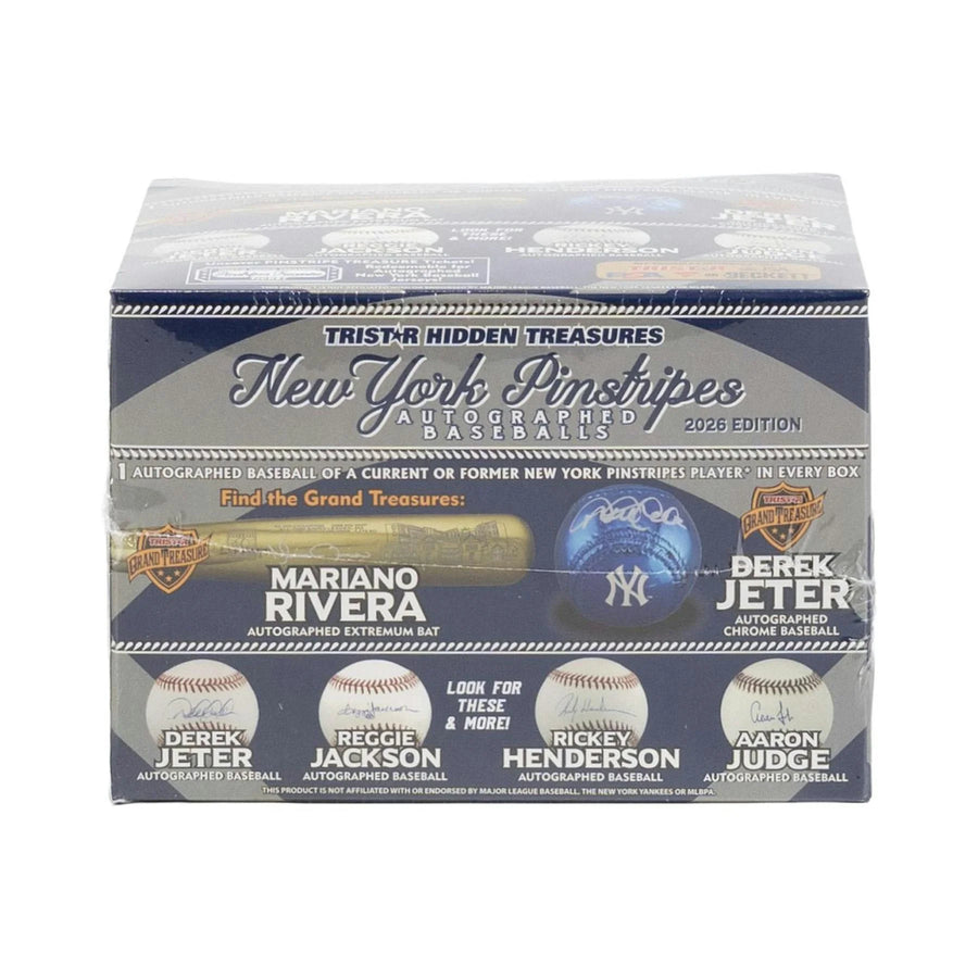DRAFT - New 2026 TriStar Hidden Treasures New York Pinstripes Autographed Baseballs Hobby Box