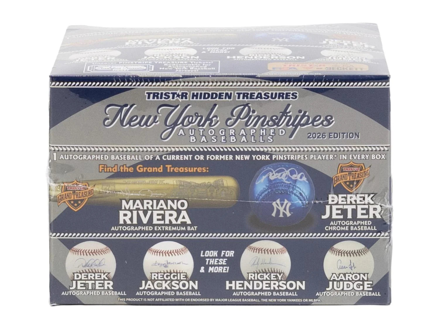 DRAFT - New 2026 TriStar Hidden Treasures New York Pinstripes Autographed Baseballs Hobby Box