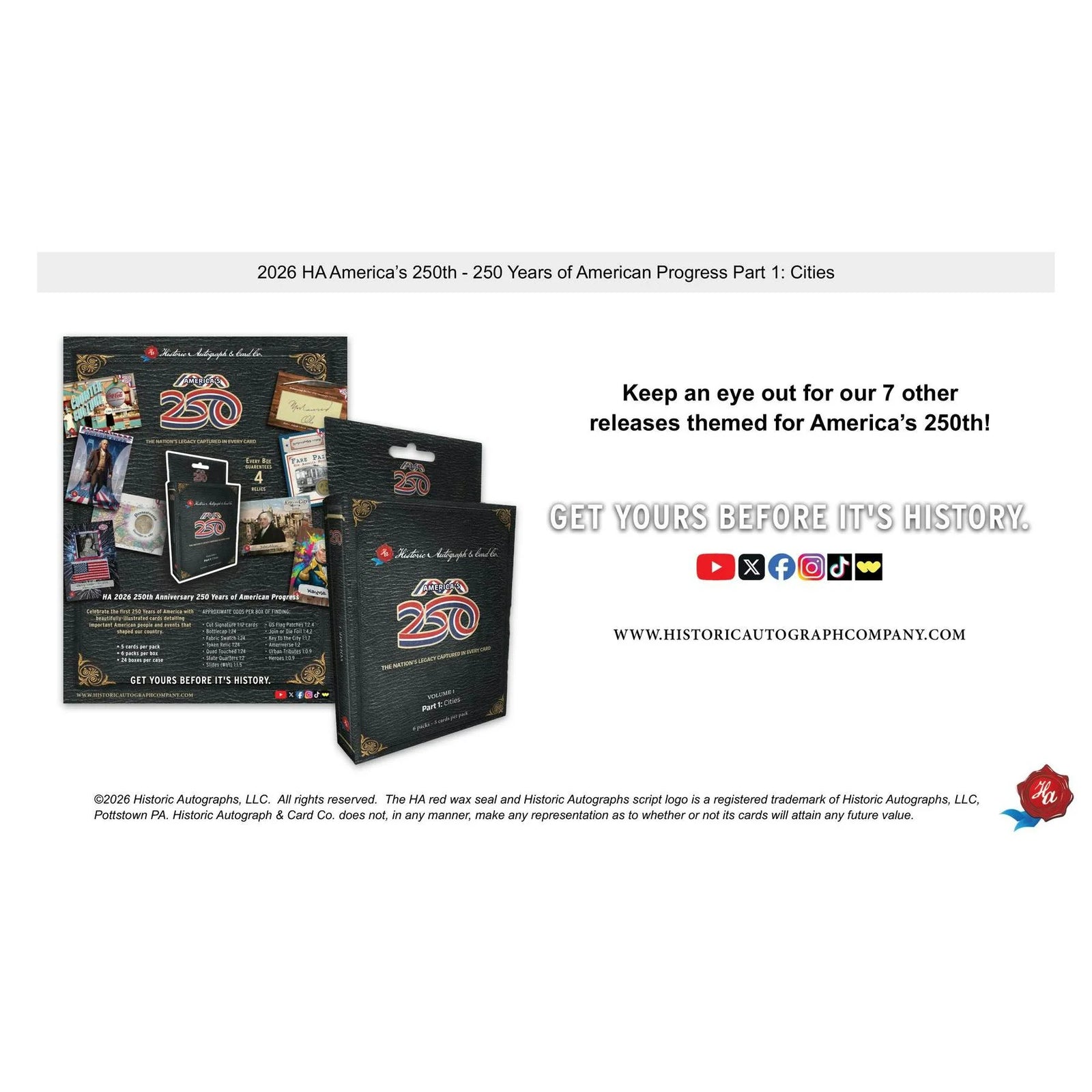 DRAFT - 2026 Historic Autographs America's 250th Anniversary Part 1: Citi | dacardworld:BVER0O58WD