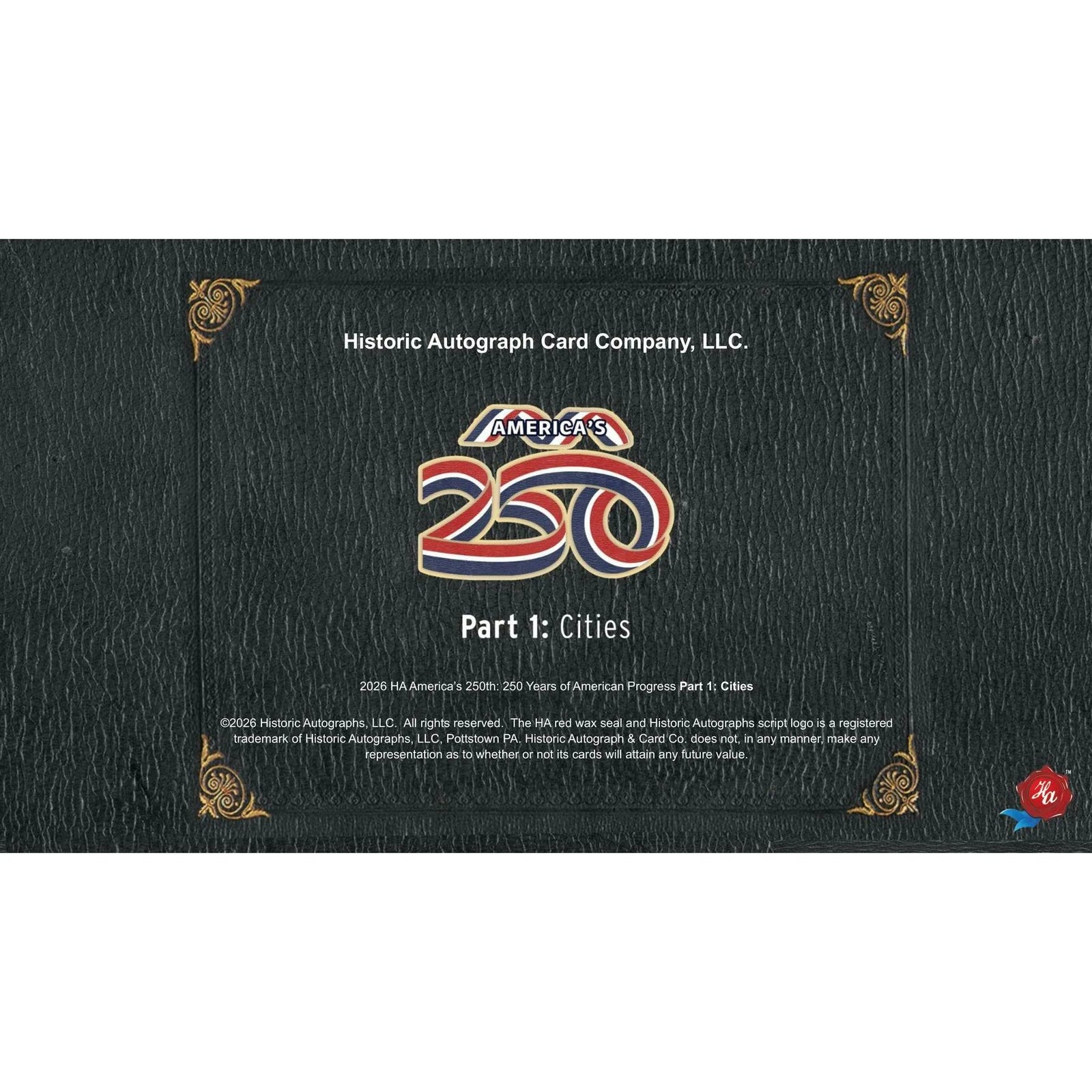 DRAFT - 2026 Historic Autographs America's 250th Anniversary Part 1: Citi | dacardworld:BVER0O58WD