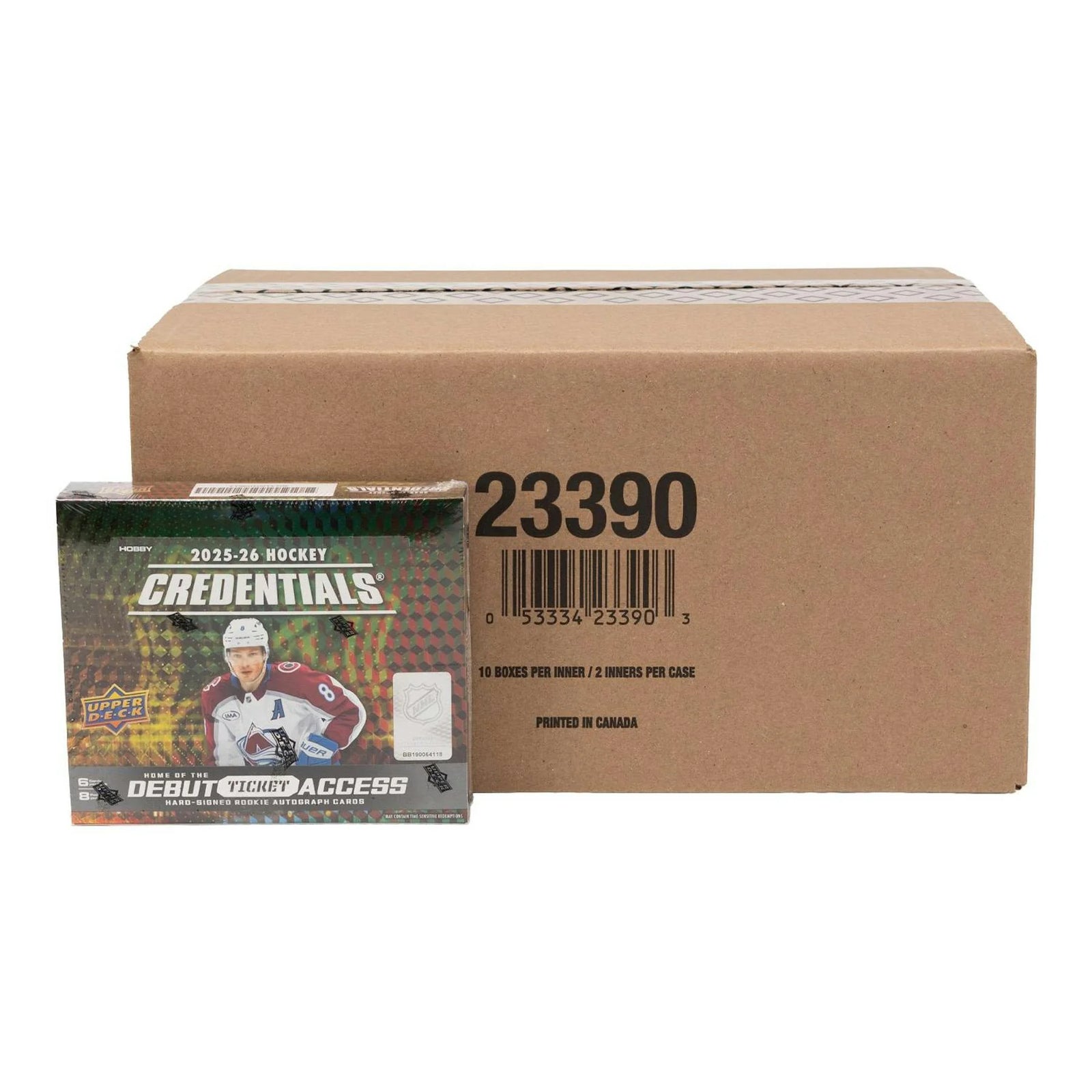 DRAFT - New 2025/26 Upper Deck Credentials Hockey Hobby 20-Box Case
