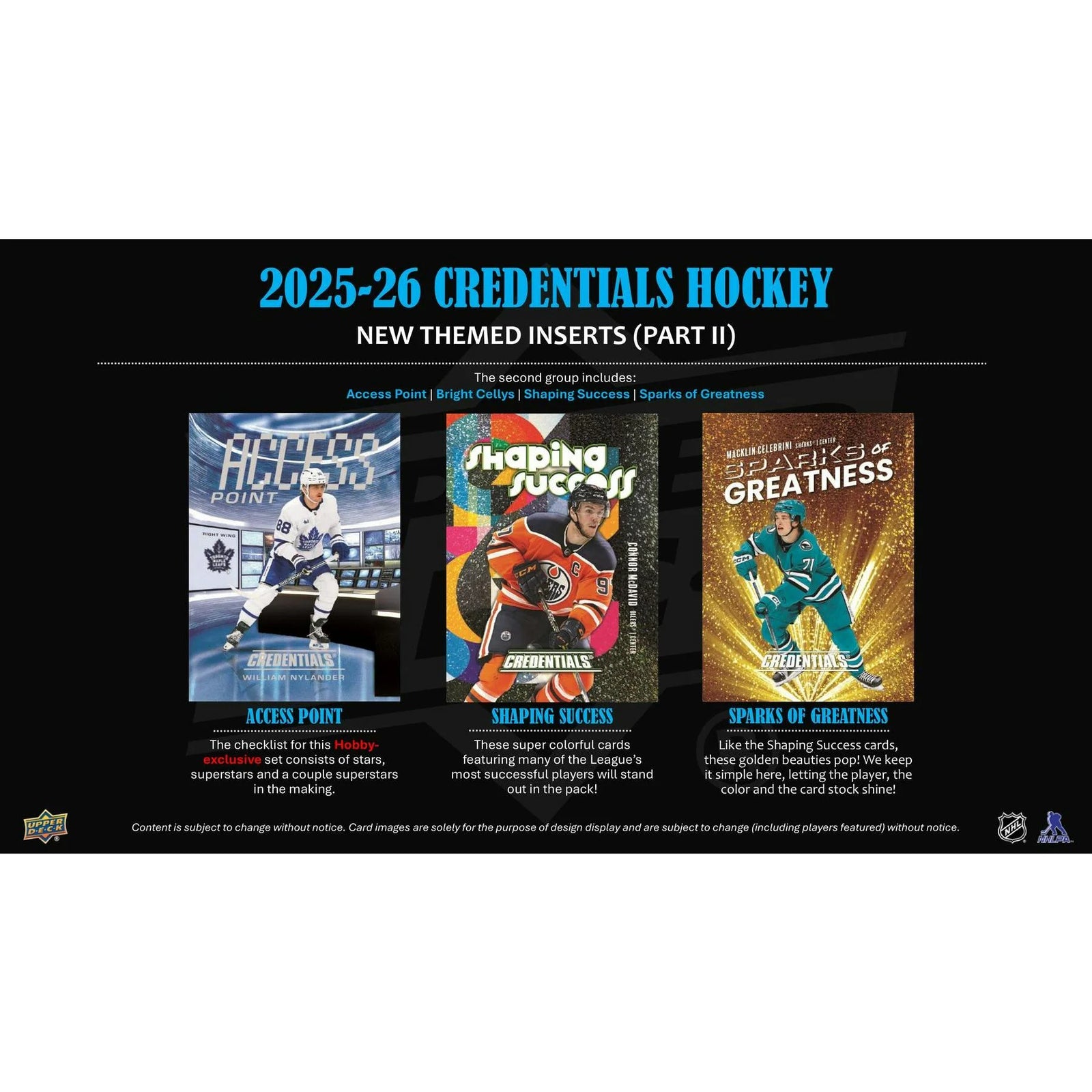 DRAFT - New 2025/26 Upper Deck Credentials Hockey Hobby 20-Box Case