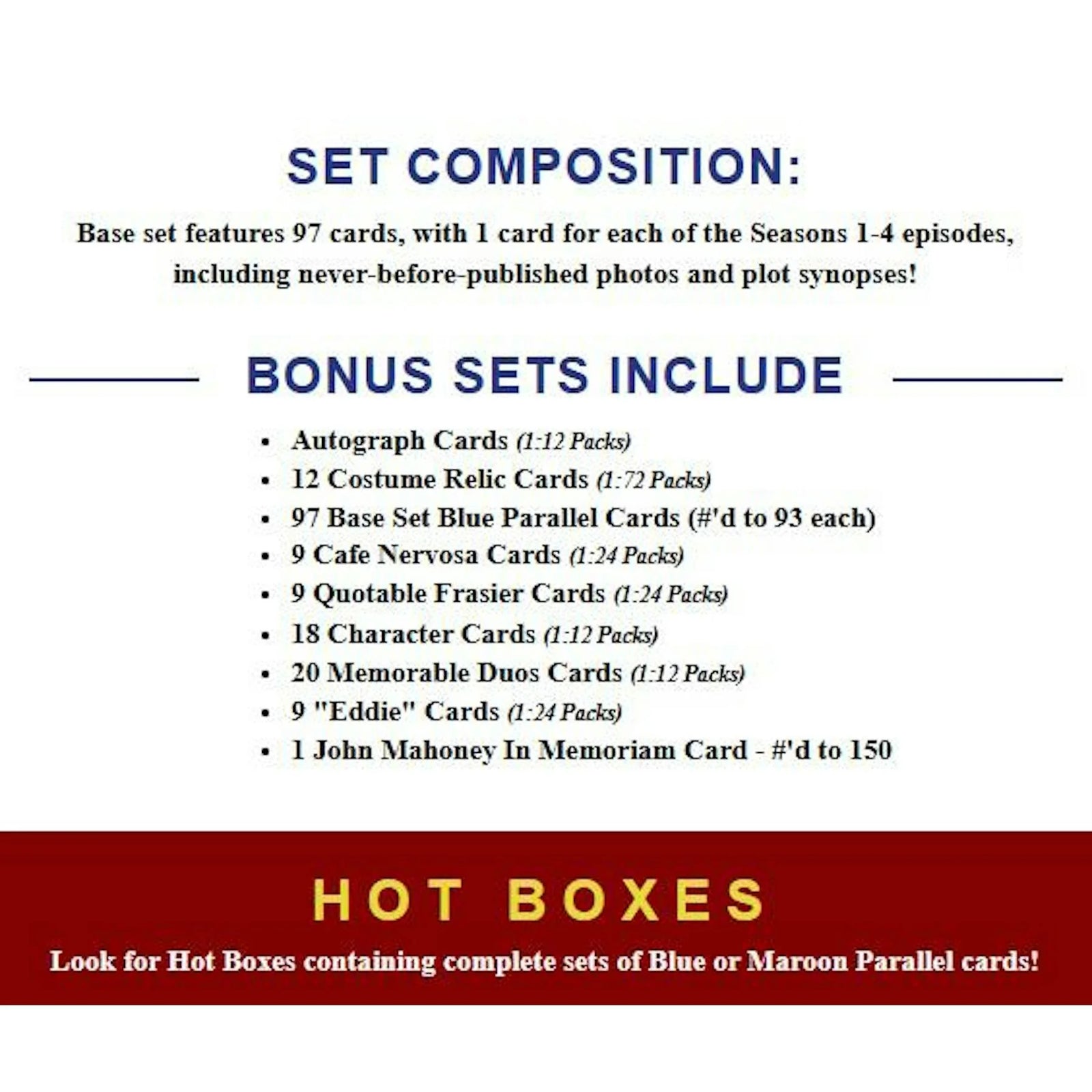 DRAFT - 2026 Rittenhouse Frasier Premiere Edition Hobby Box | dacardworld:BVES0NNHDR