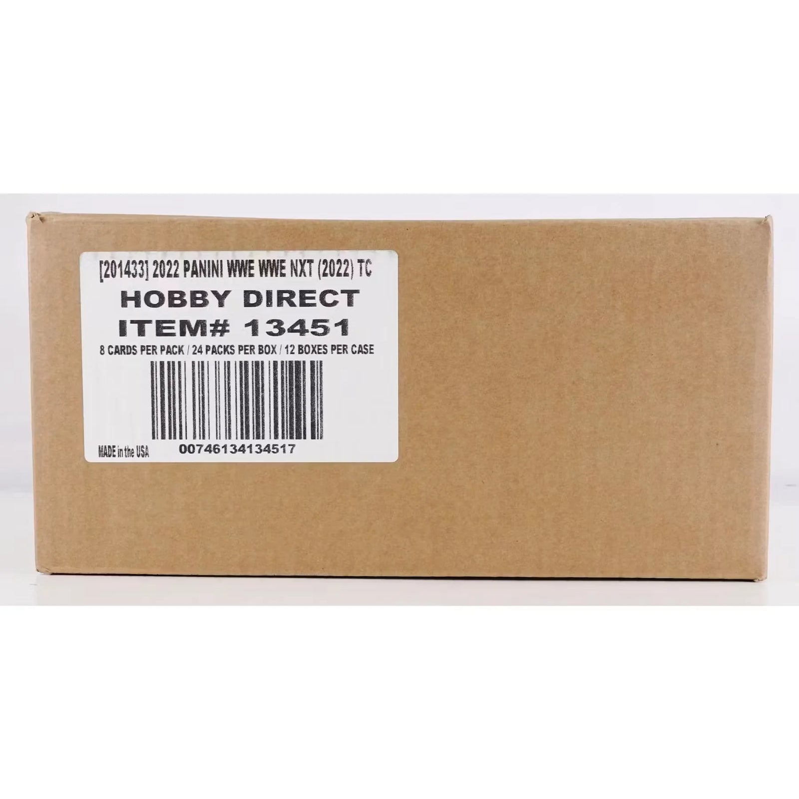 2022 Panini WWE NXT Wrestling Hobby 12-Box Case (Ships Sealed Only) - D