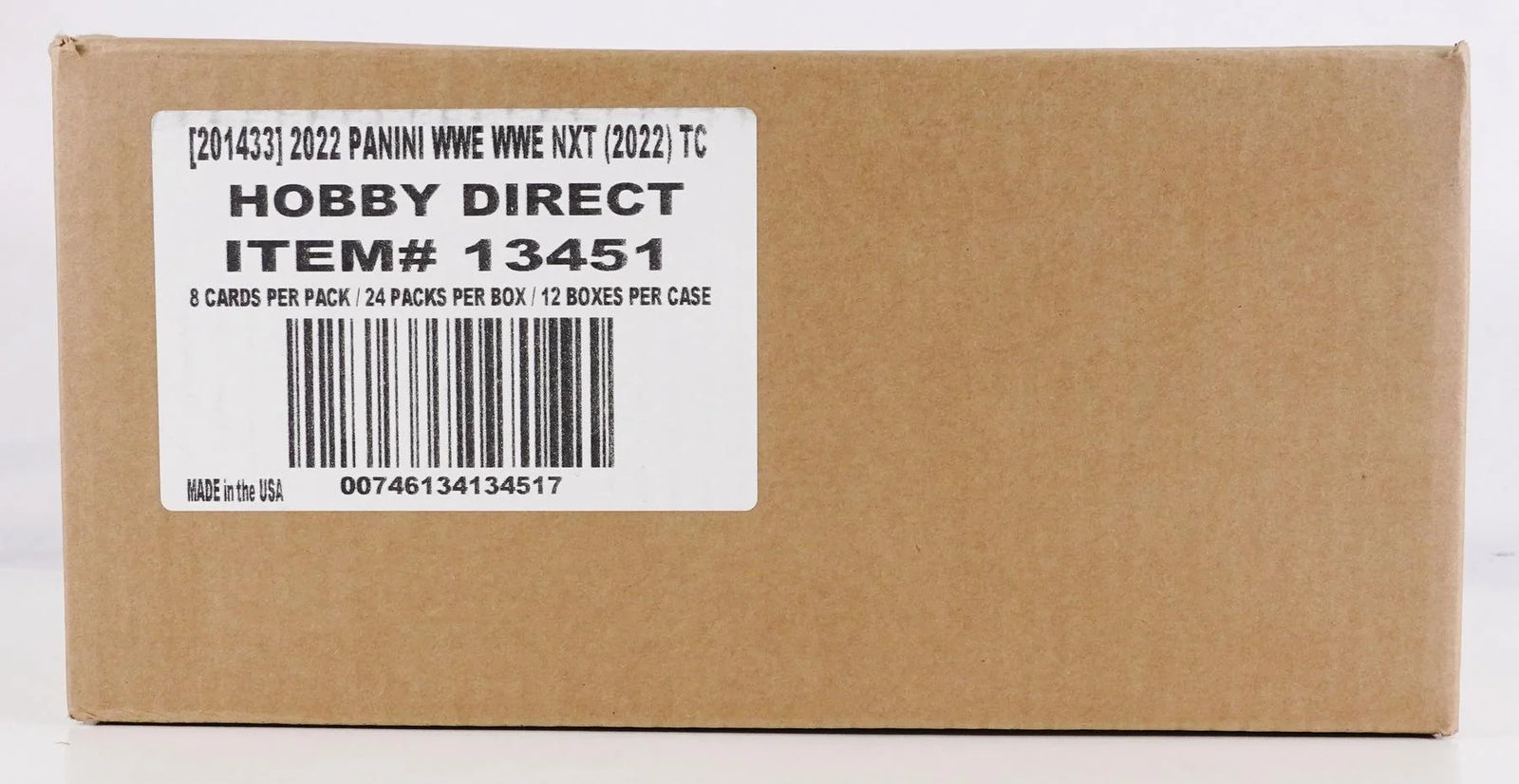 2022 Panini WWE NXT Wrestling Hobby 12-Box Case (Ships Sealed Only) - D
