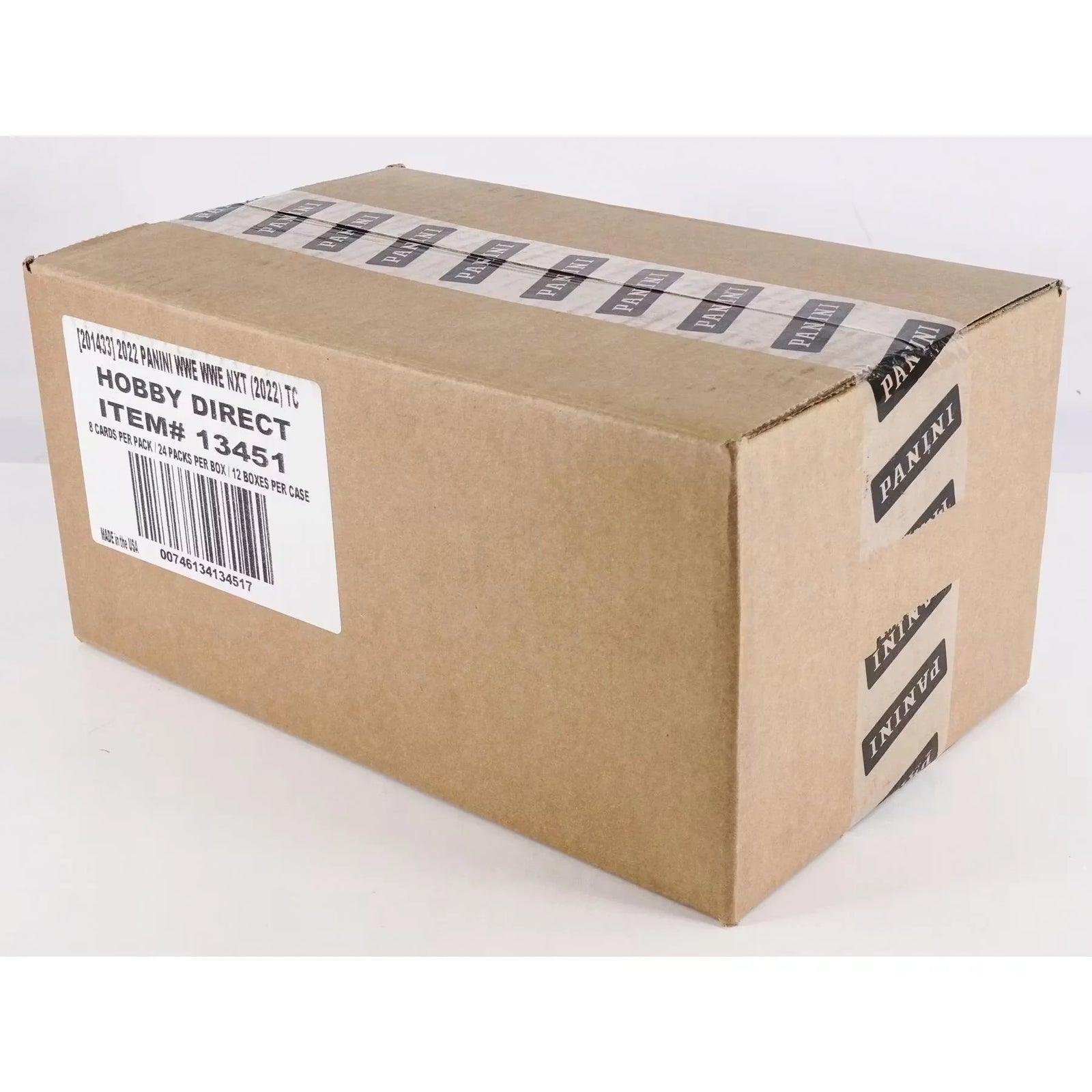 2022 Panini WWE NXT Wrestling Hobby 12-Box Case (Ships Sealed Only) - D