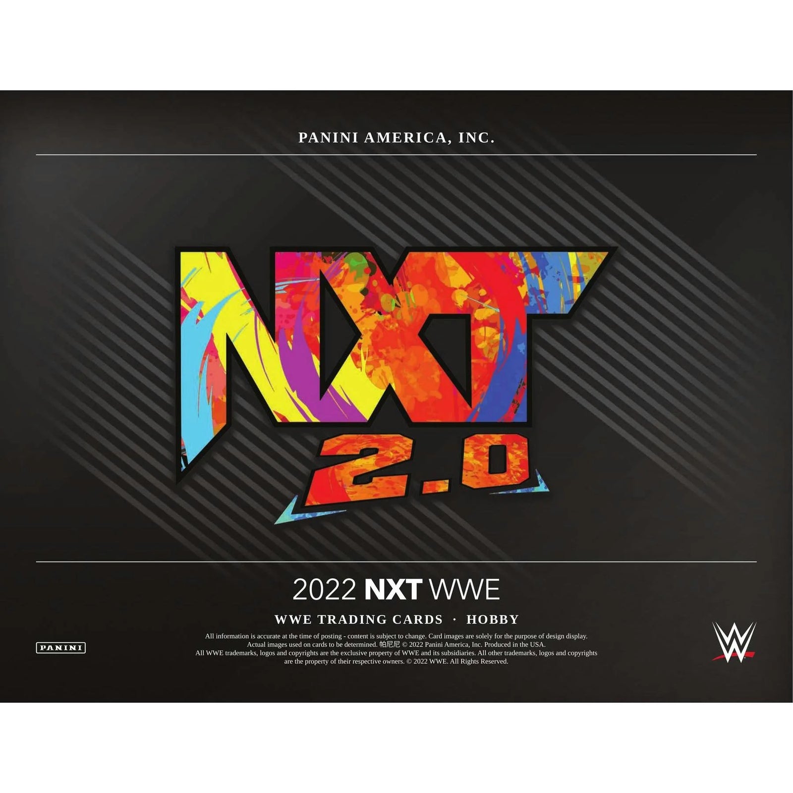 2022 Panini WWE NXT Wrestling Hobby 12-Box Case (Ships Sealed Only) - D