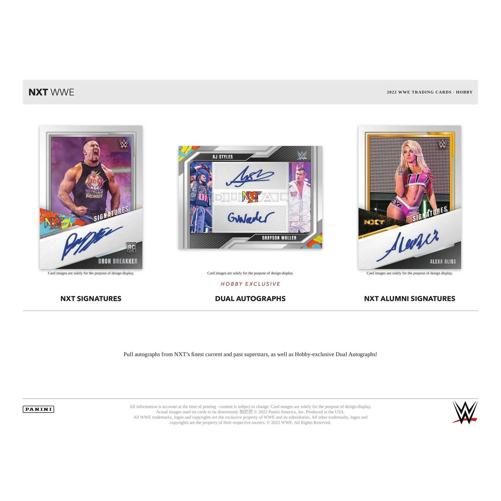 2022 Panini WWE NXT Wrestling Hobby Box (Ships Sealed Only) - D