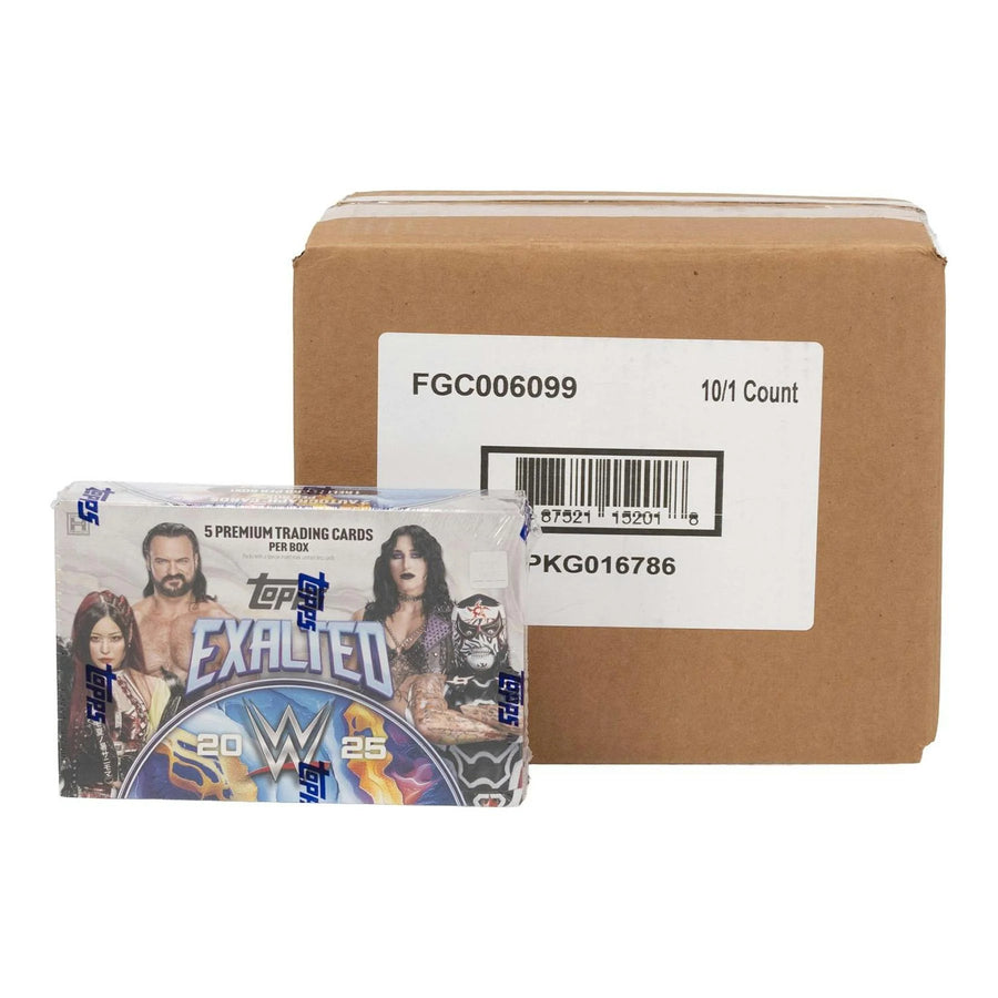 DRAFT - 2025 Topps WWE Exalted Wrestling Hobby 10-Box Case | Sealed