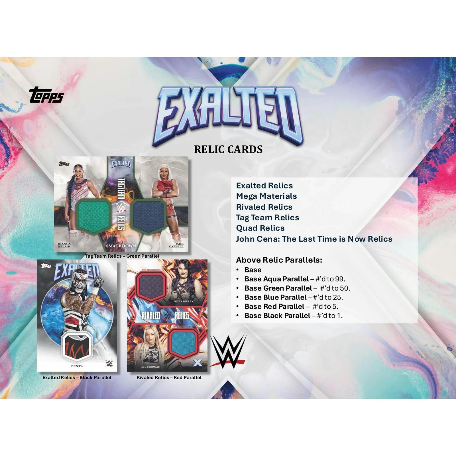 DRAFT - 2025 Topps WWE Exalted Wrestling Hobby 10-Box Case | Sealed