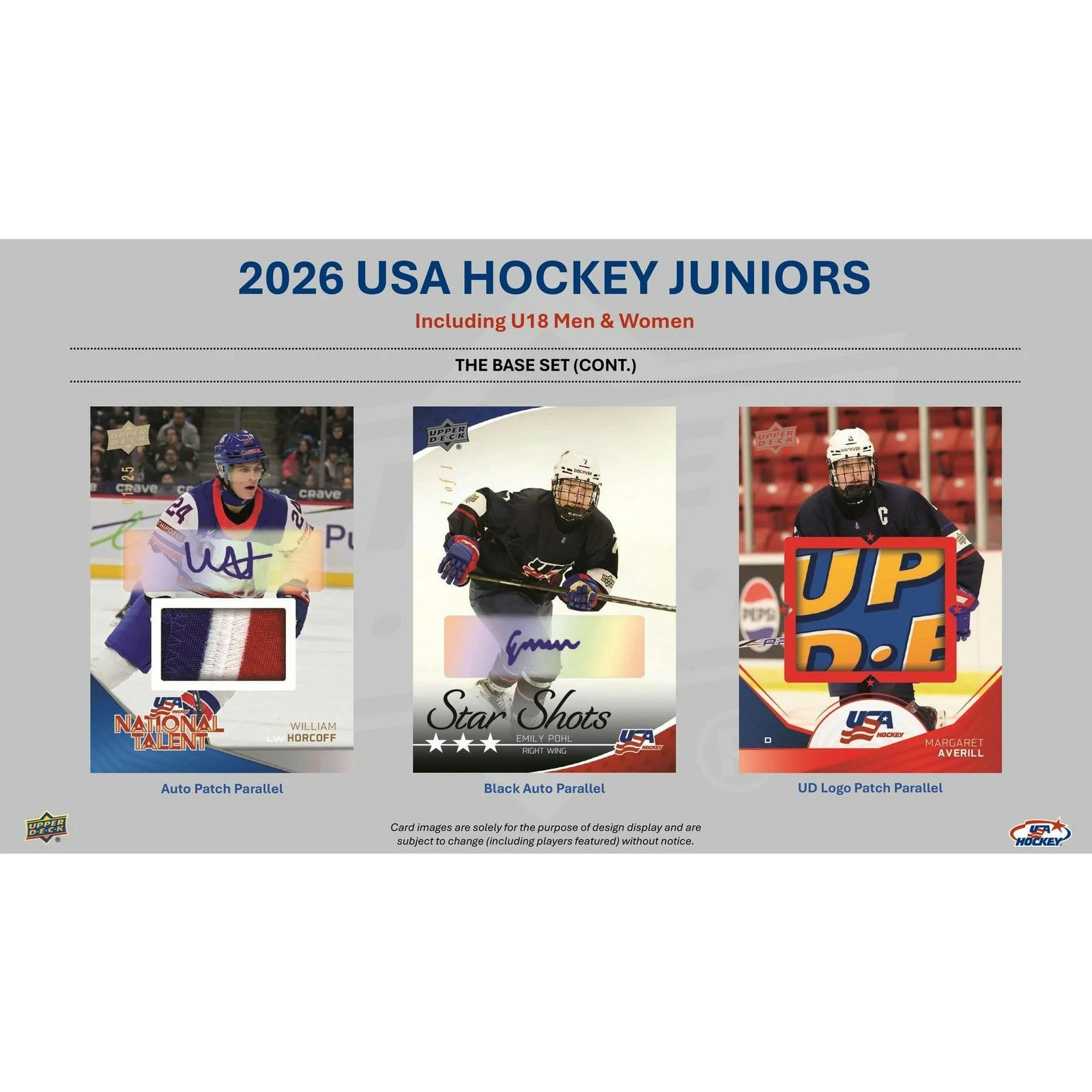 DRAFT - Presell 2026 Upper Deck Team USA Juniors Hockey Hobby Box (Presell) Releases Sep. 16th, 2026