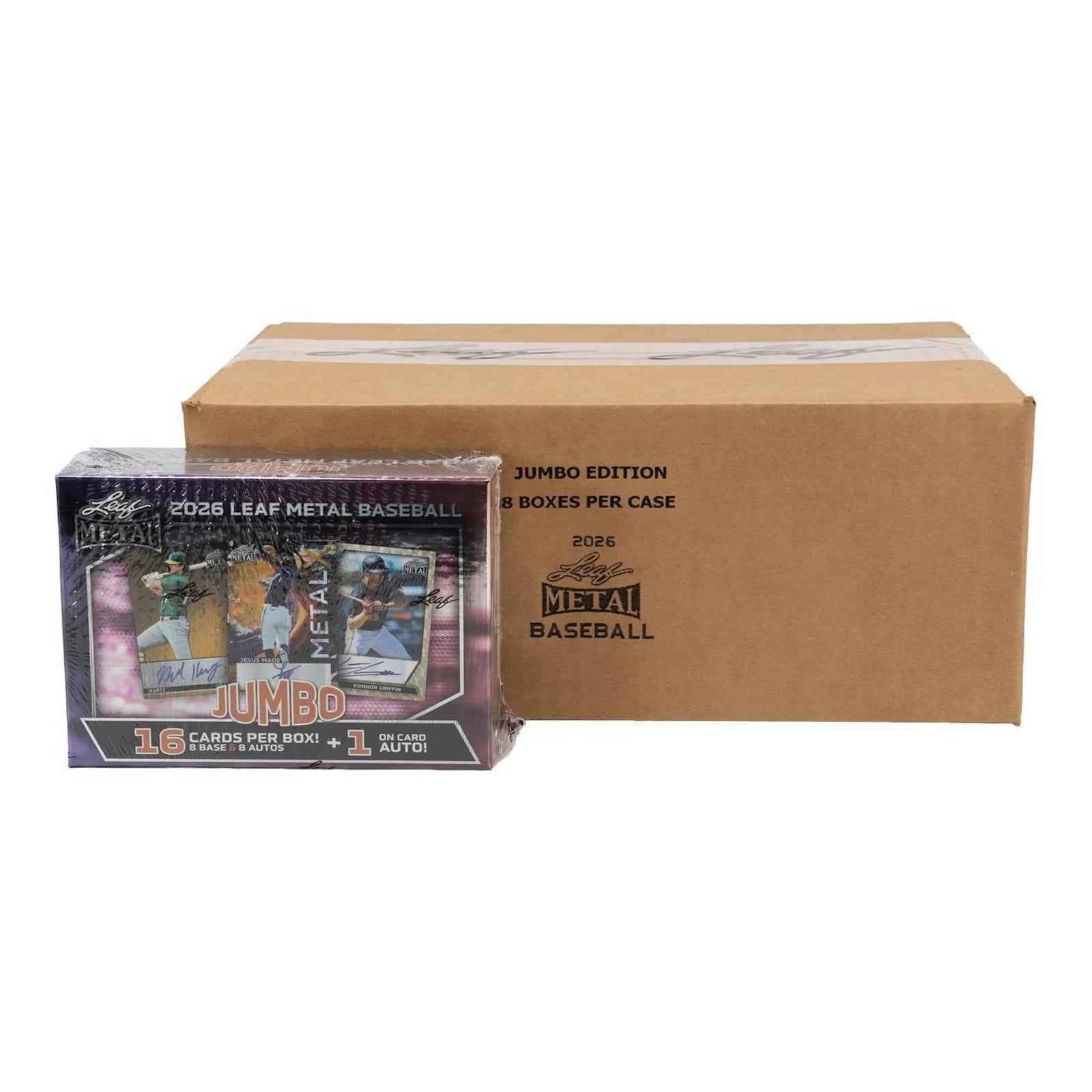 DRAFT - New 2026 Leaf Metal Baseball Hobby Jumbo 8-Box Case