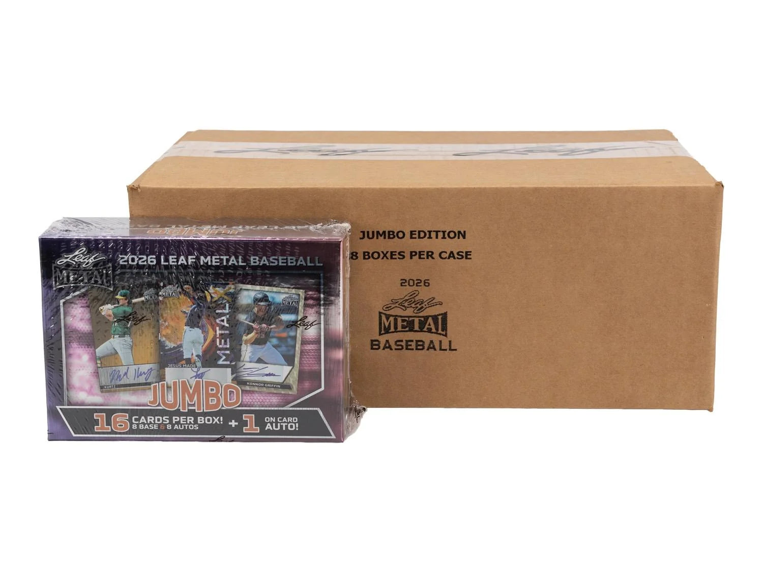 DRAFT - New 2026 Leaf Metal Baseball Hobby Jumbo 8-Box Case