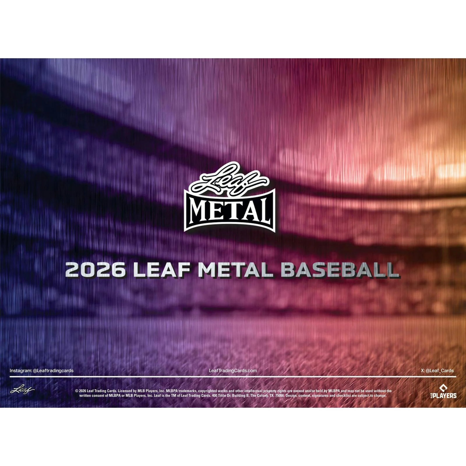 DRAFT - New 2026 Leaf Metal Baseball Hobby Jumbo 8-Box Case
