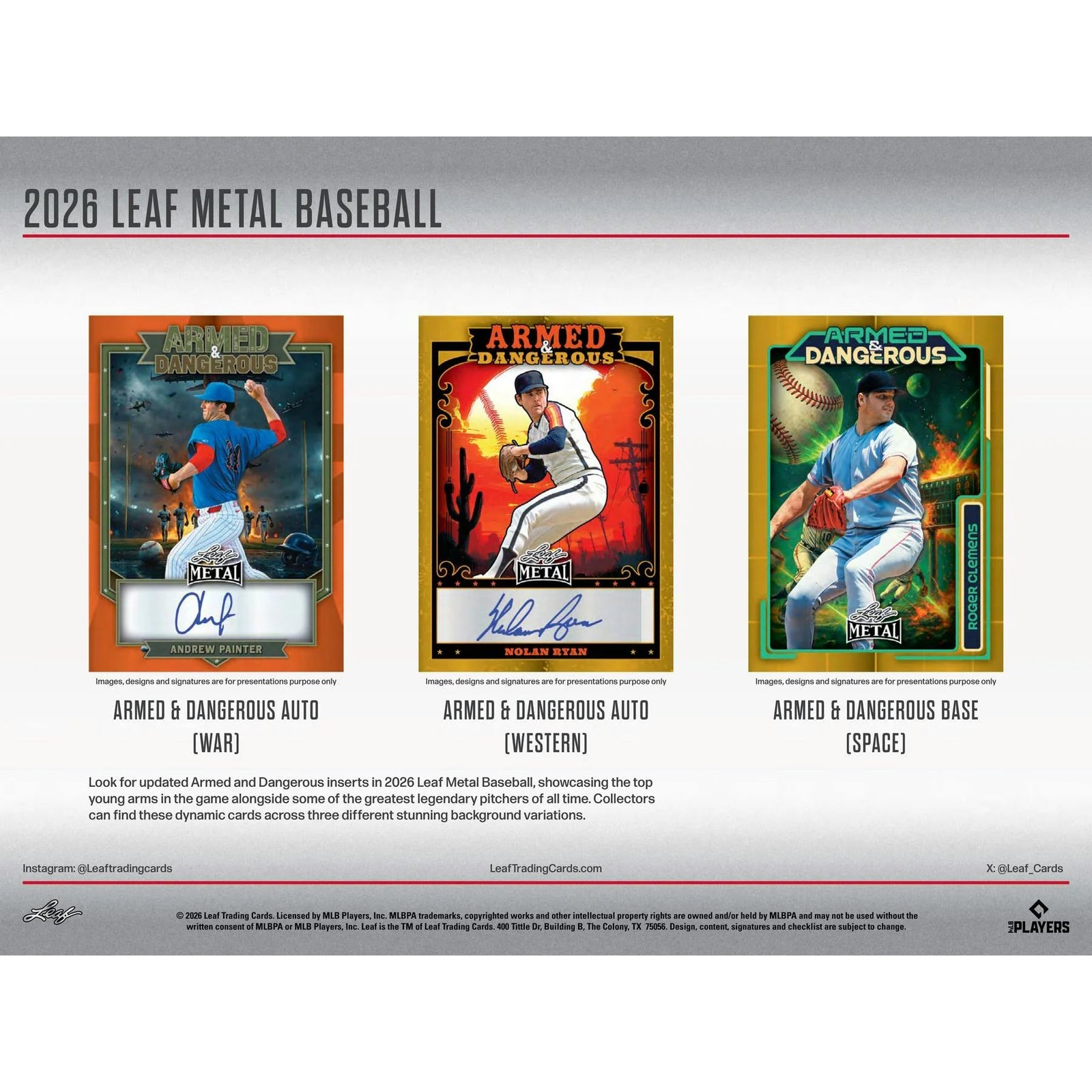 DRAFT - New 2026 Leaf Metal Baseball Hobby Jumbo 8-Box Case