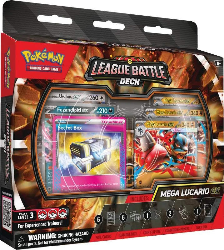 DRAFT - Pokemon Mega Lucario ex League Battle 6-Deck Case | Sealed Presell