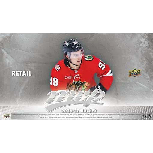 DRAFT - Presell 2026/27 Upper Deck MVP Hockey 36-Pack Retail Box (Presell) Releases Aug. 19th, 2026