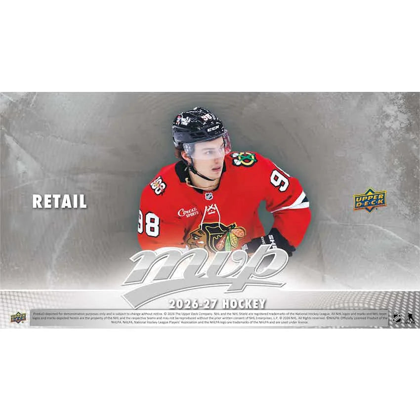 DRAFT - Presell 2026/27 Upper Deck MVP Hockey 36-Pack Retail Box (Presell) Releases Aug. 19th, 2026