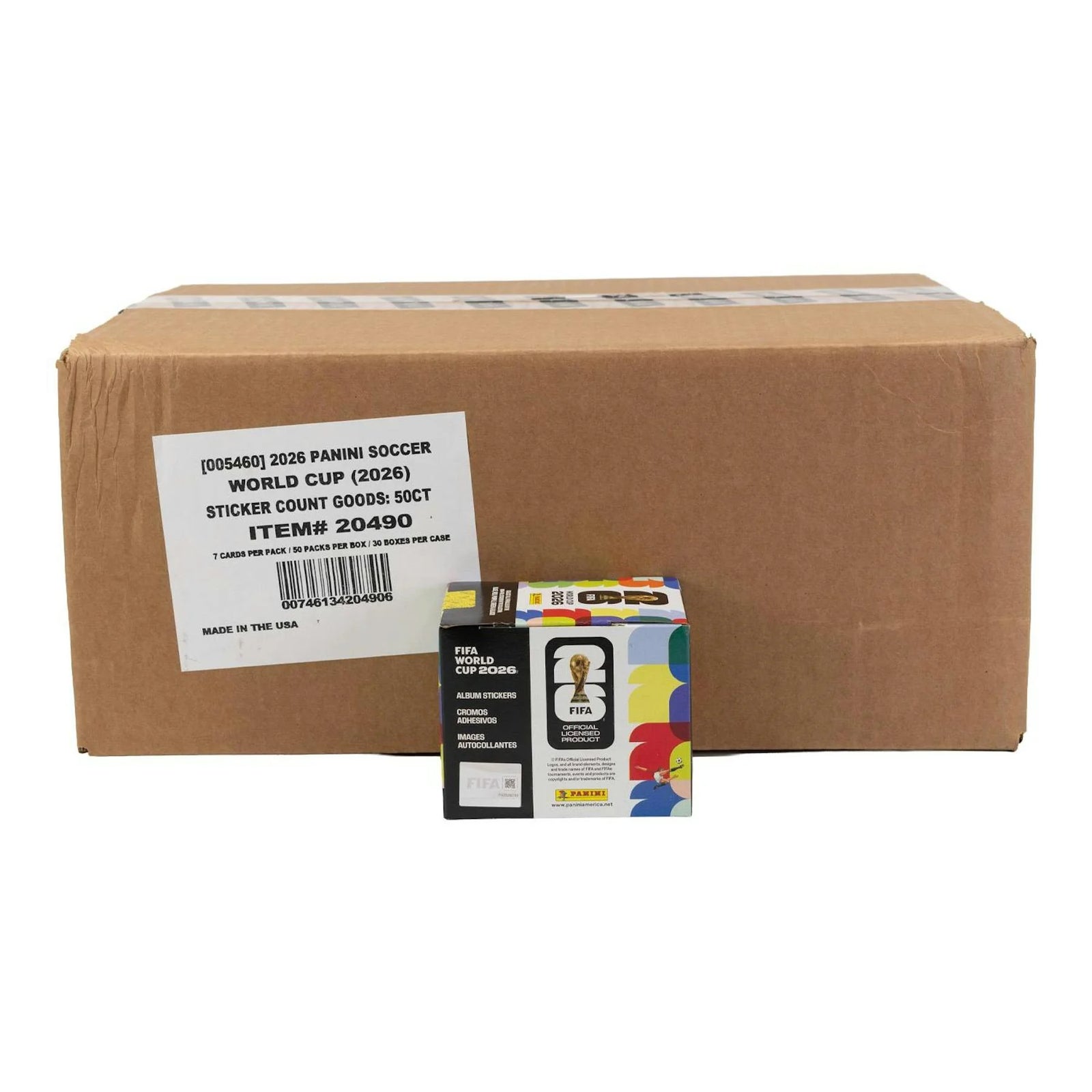DRAFT - New 2026 Panini FIFA World Cup Soccer 50-Pack Sticker 30-Box Case - U.S. Version