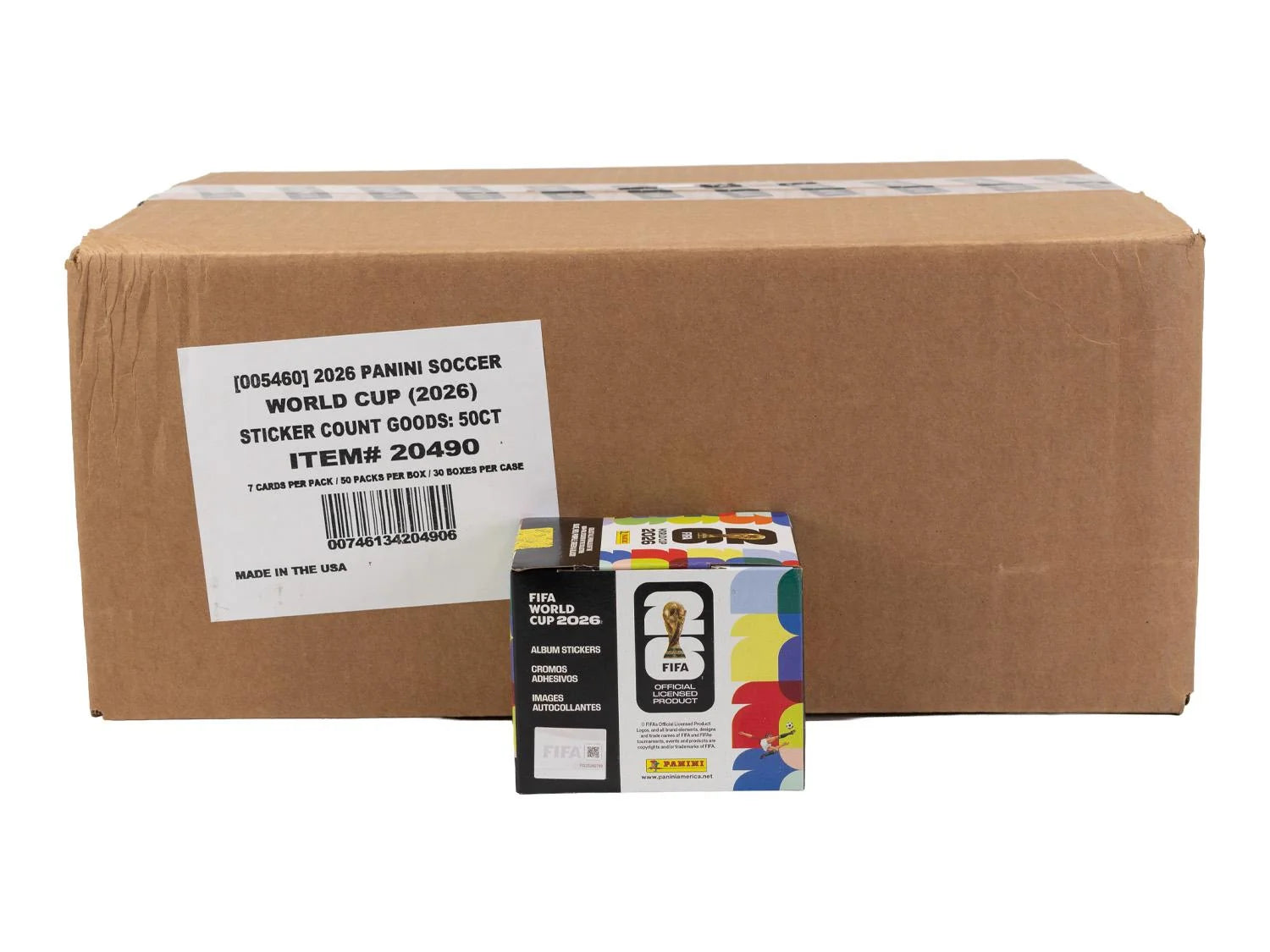 DRAFT - New 2026 Panini FIFA World Cup Soccer 50-Pack Sticker 30-Box Case - U.S. Version