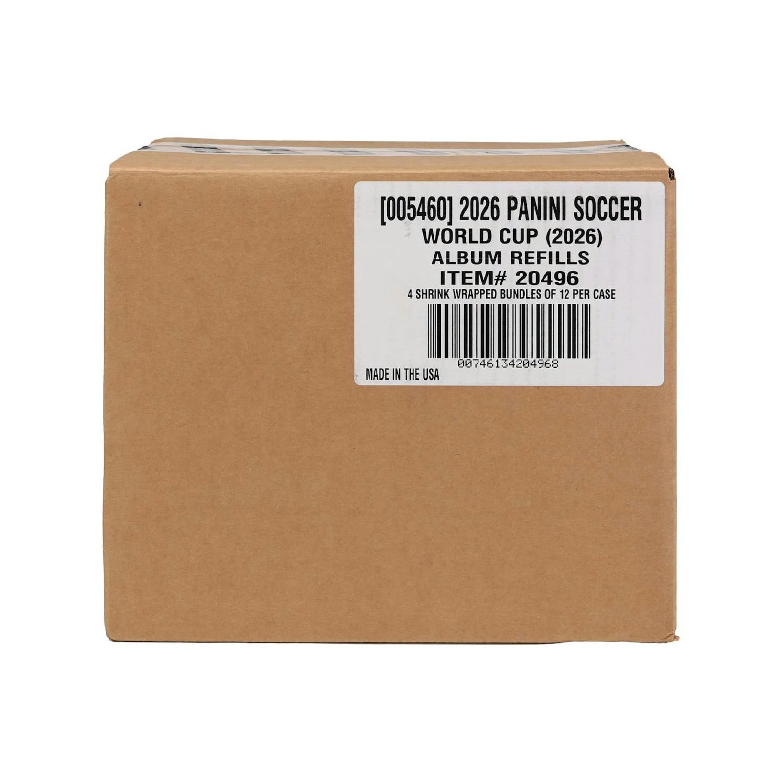 DRAFT - New 2026 Panini FIFA World Cup Soccer Sticker 12-Album 4-Box Case - U.S. Version
