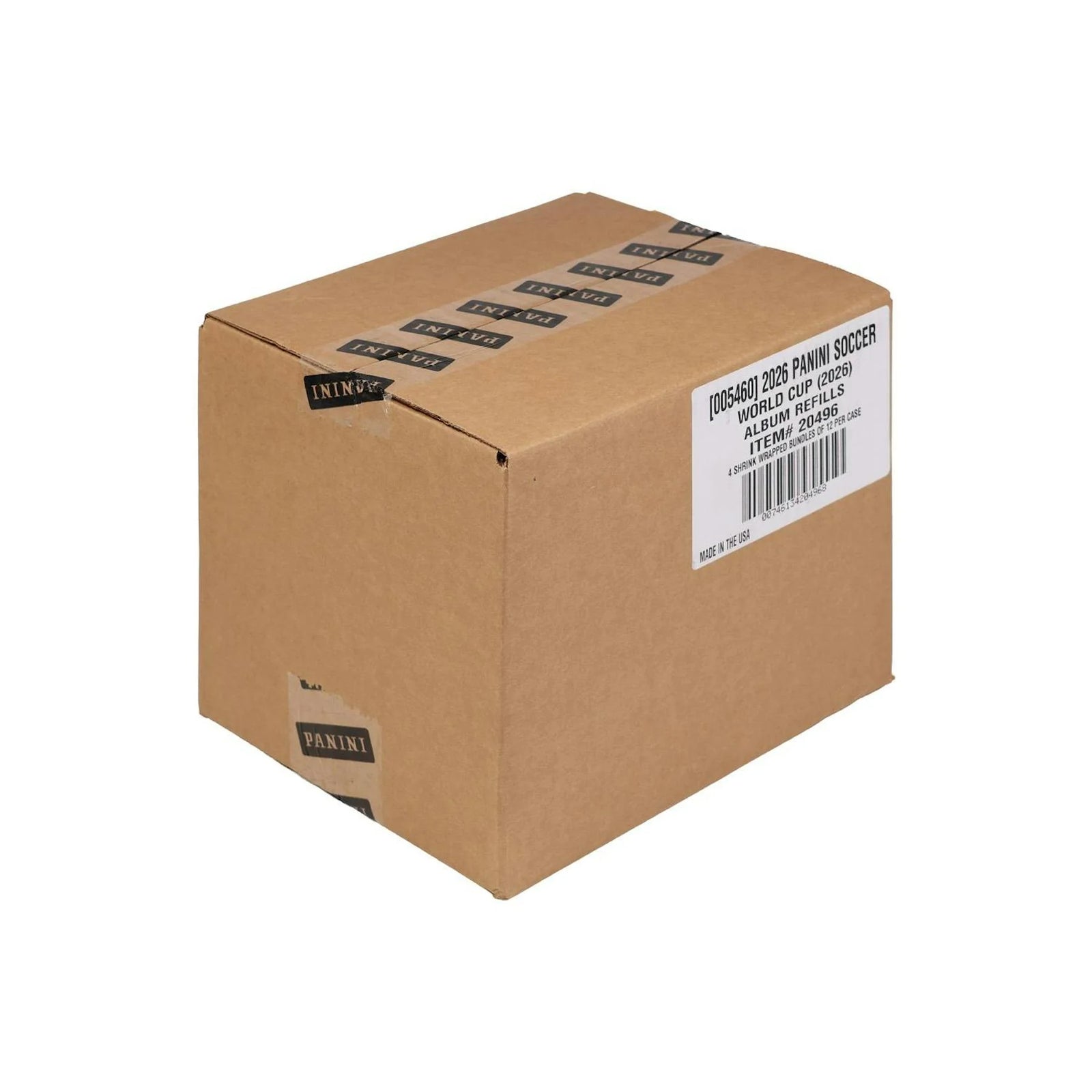 DRAFT - New 2026 Panini FIFA World Cup Soccer Sticker 12-Album 4-Box Case - U.S. Version