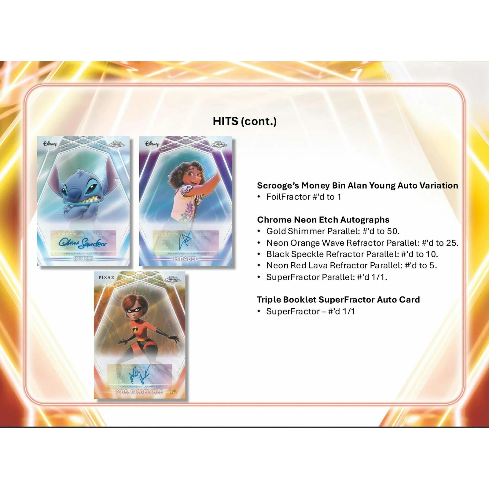 DRAFT - 2026 Topps Disney Neon Blaster Box | 7 Packs
