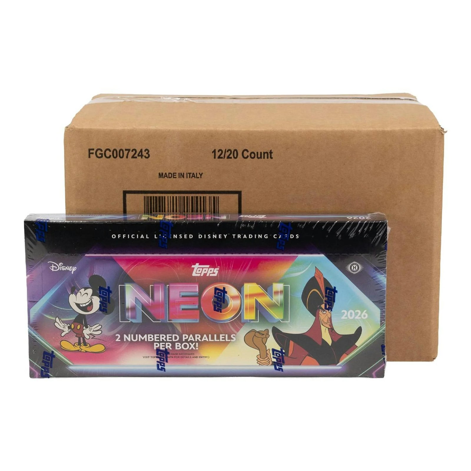 DRAFT - 2026 Topps Disney Neon Hobby 12-Box Case | SKU BVEZ0NV829