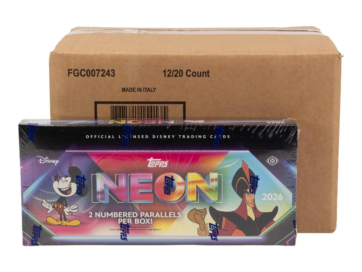 DRAFT - 2026 Topps Disney Neon Hobby 12-Box Case | SKU BVEZ0NV829