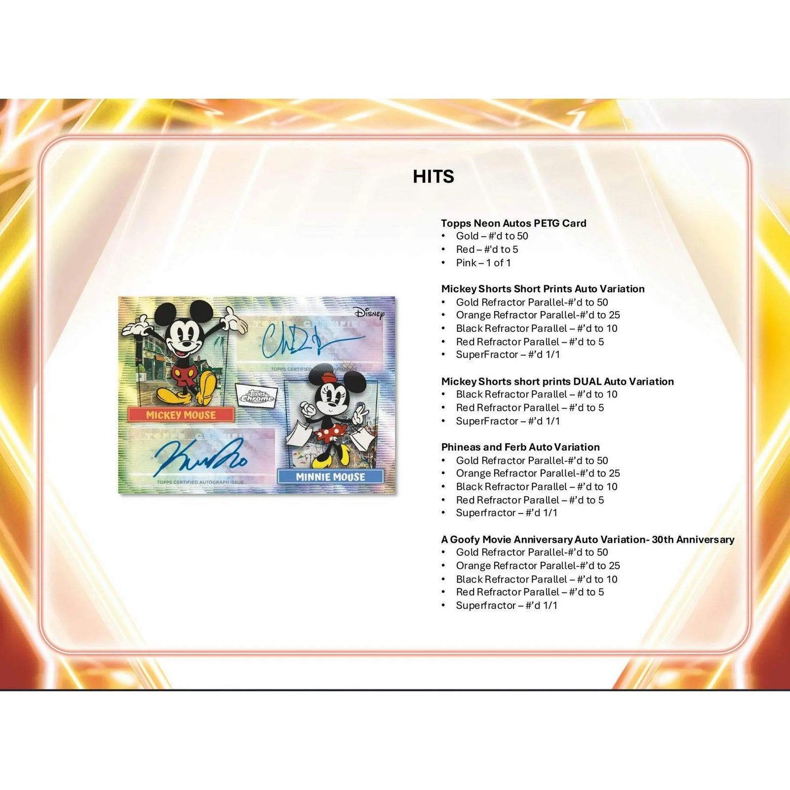 DRAFT - 2026 Topps Disney Neon Mega 20-Box Case | SKU BVEZ0OXKHY