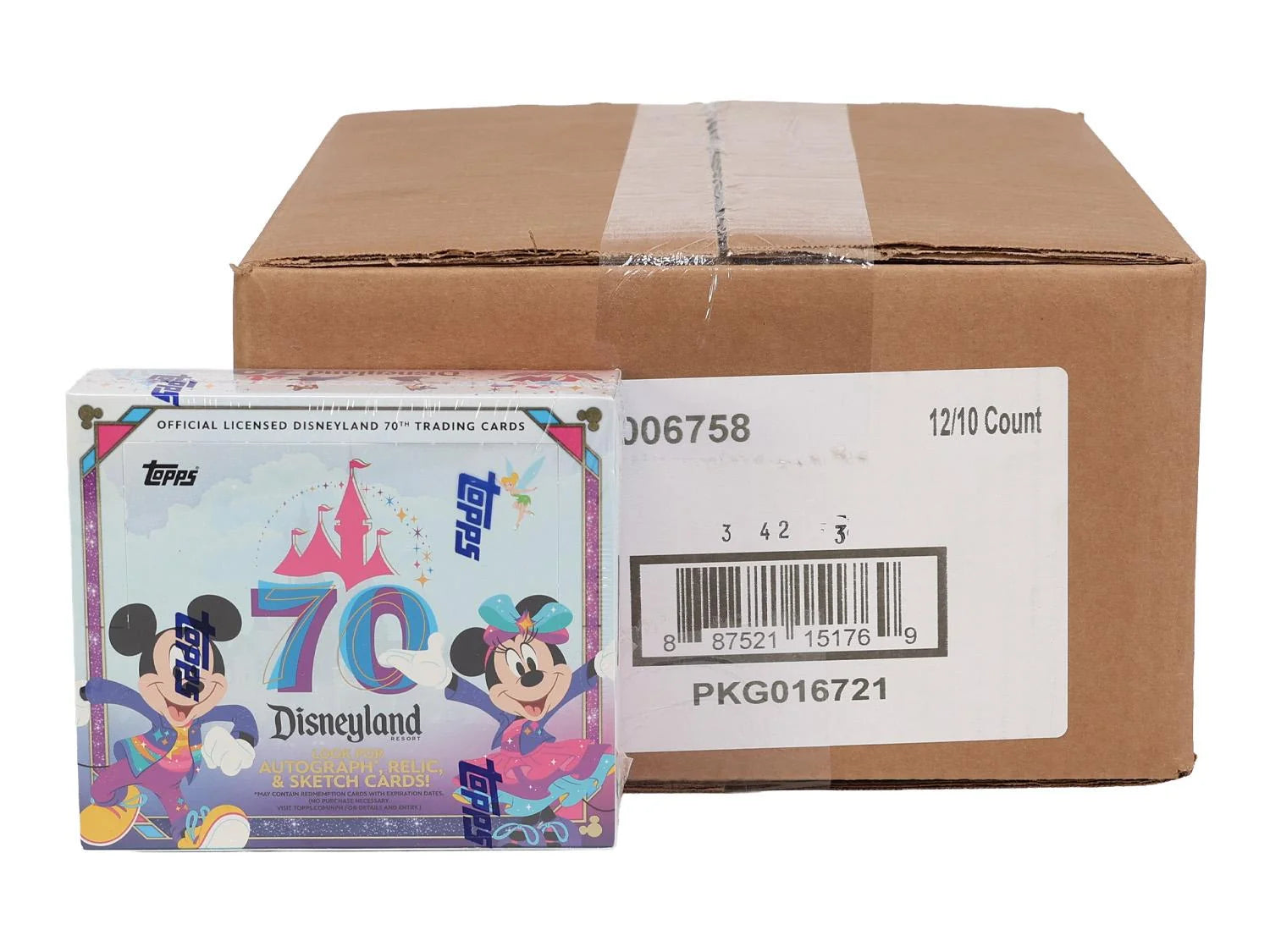 DRAFT - 2025 Topps Disneyland 70th Anniversary Hobby 12-Box Case