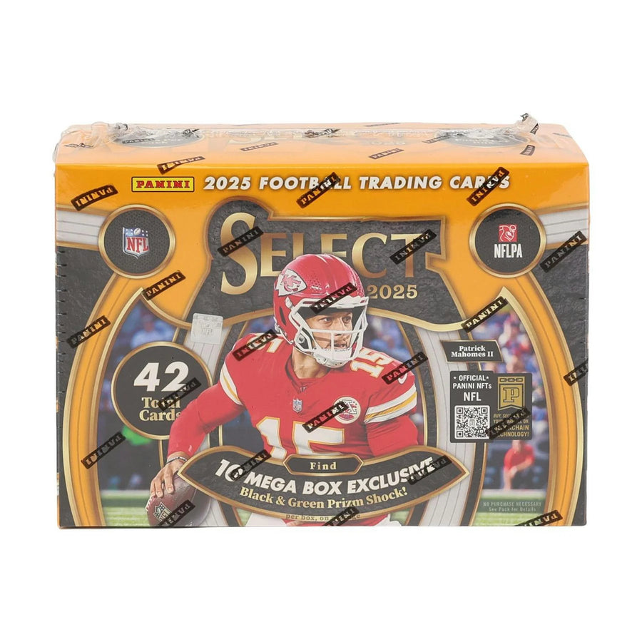 DRAFT - 2025 Panini Select Football Mega Box | Black & Green Prizm Shock