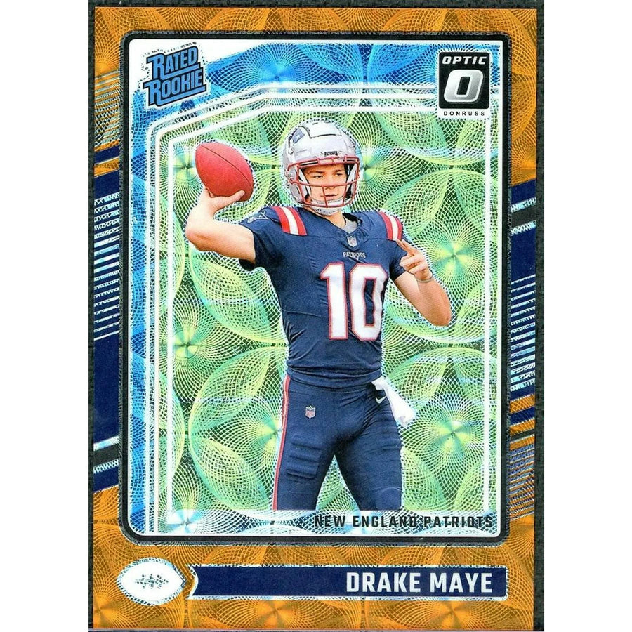 Drake Maye 2024 Donruss Optic Orange Scope/79 #229