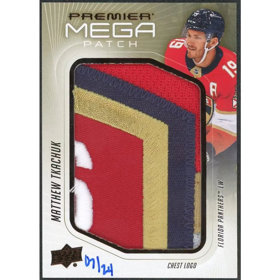 Matthew Tkachuk Signed Mega Patch Card | 2024-25 Upper Deck Premier/24