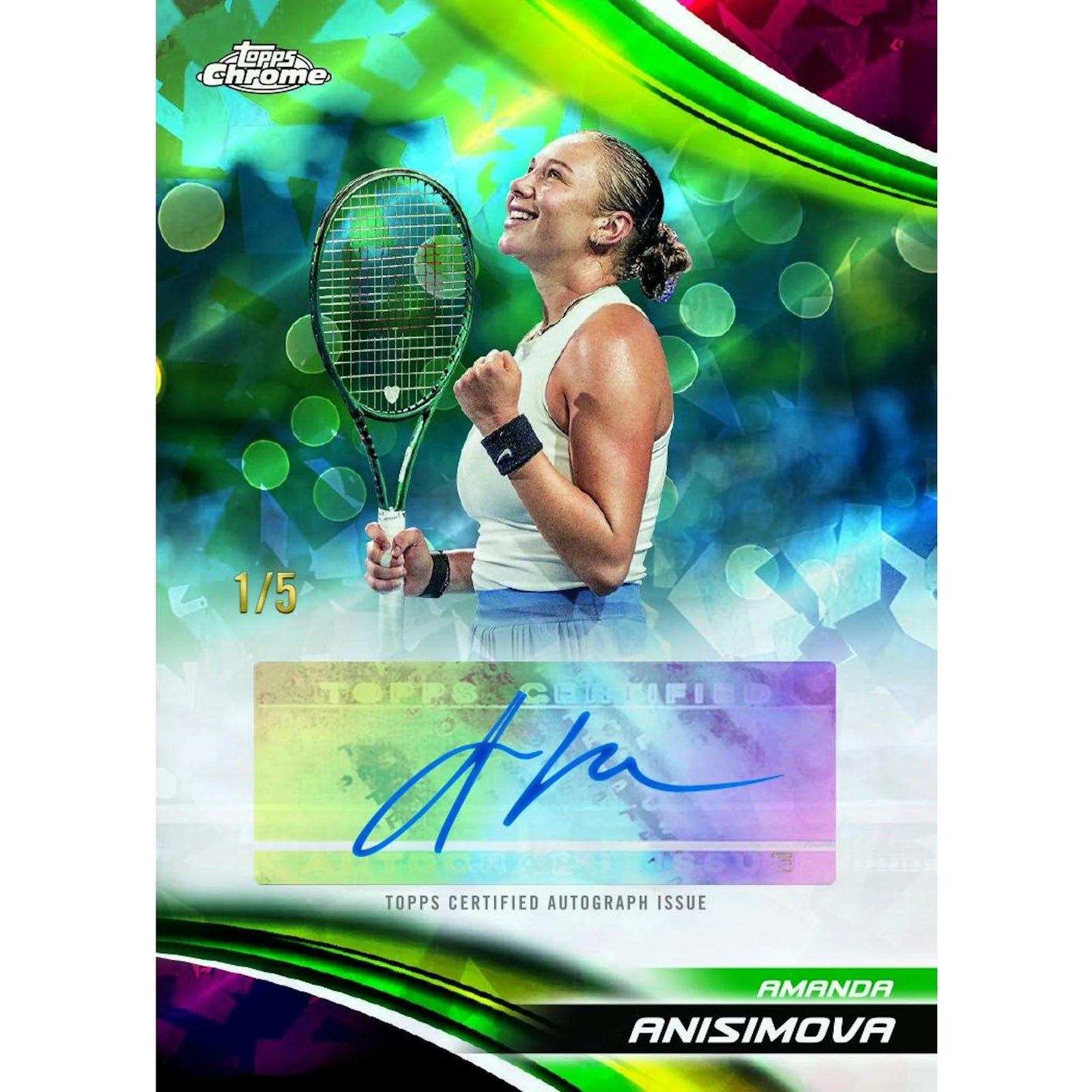 DRAFT - 2025 Topps Chrome Tennis Sapphire Edition 10-Box Case