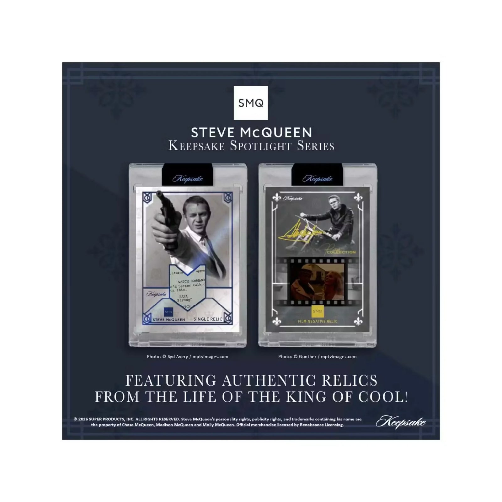 2026 Keepsake Steve McQueen King of Cool Spotlight Series Hobby 20-Box Case | Presell
