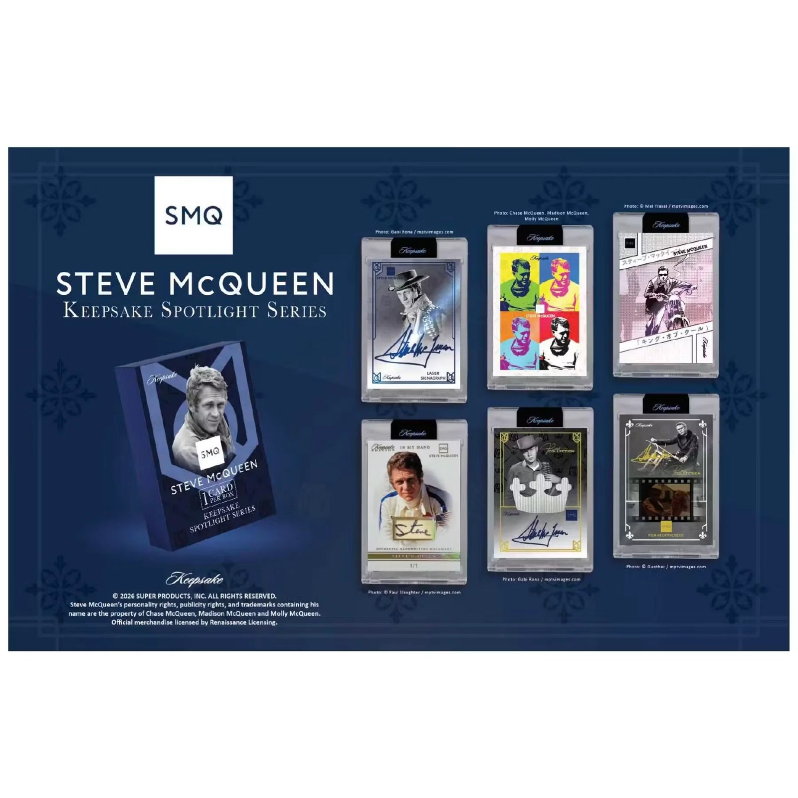 2026 Keepsake Steve McQueen King of Cool Spotlight Series Hobby 20-Box Case | Presell