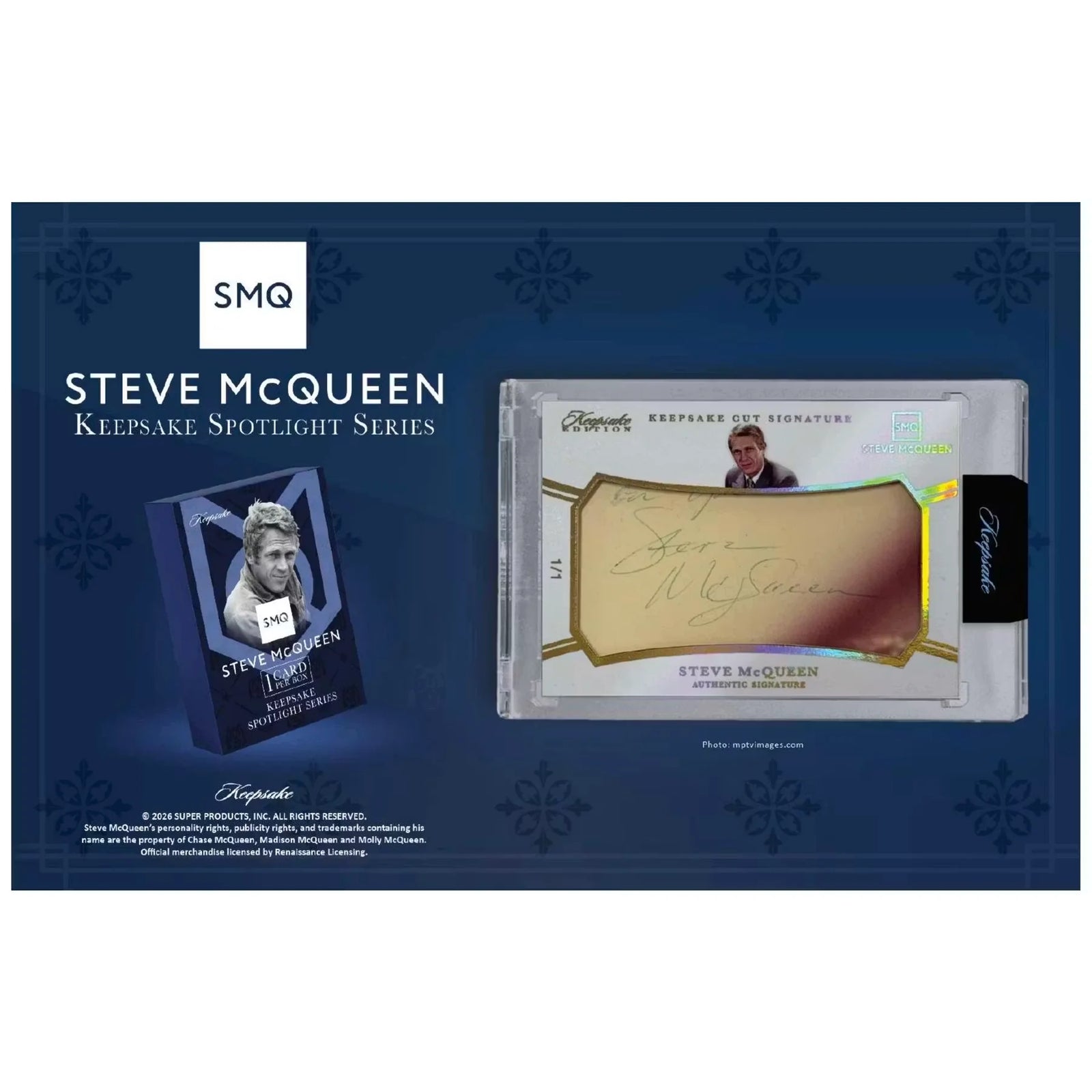 2026 Keepsake Steve McQueen King of Cool Spotlight Series Hobby 20-Box Case | Presell