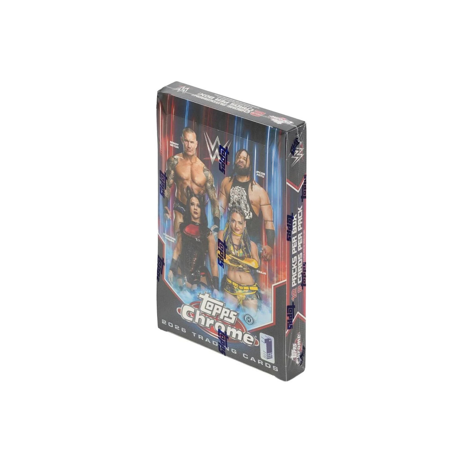 DRAFT - 2026 Topps Chrome WWE Wrestling First Day Issue Hobby 12-Box Case