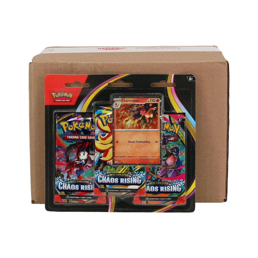DRAFT - Pokemon Mega Evolution Chaos Rising 3-Pack Blister Case | 24 Ct.